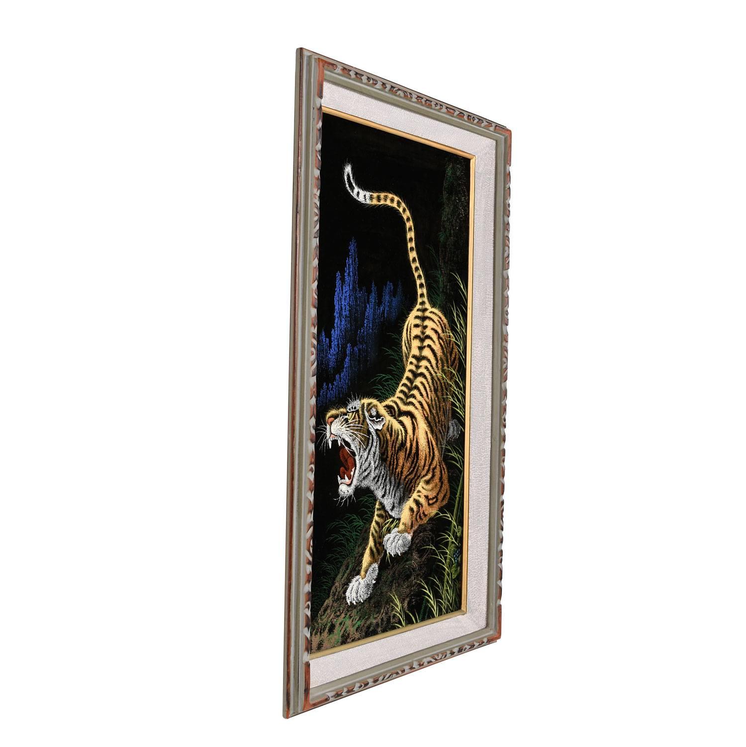velvet tiger painting