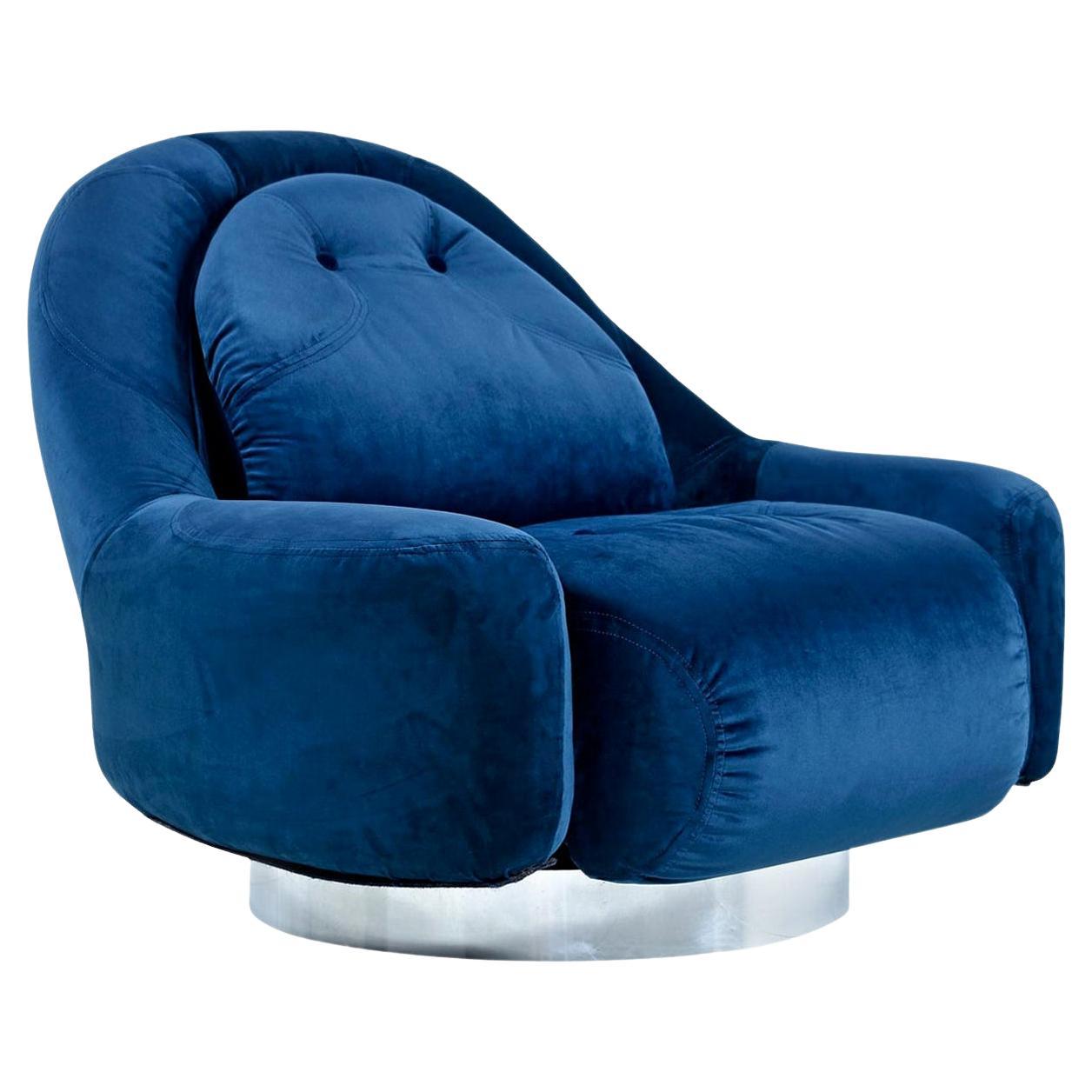 Guido Faleschini Swivel Lounge Chair by Mariani for Pace