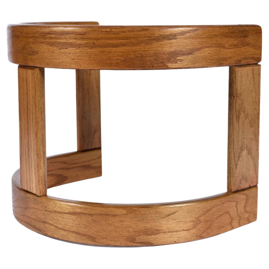 Two end tables available. Sold separately.

This listing is for a single end table. Chair pictured is also sold separately.

Howard Furniture has outdone themselves with these ingeniously designed crescent shaped side tables. The half-moon shape