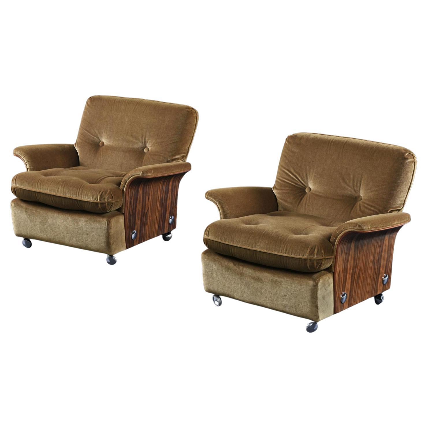 Tulip Group Lounge Chairs in Rosewood by K M Wilkins for G-Plan of England For Sale