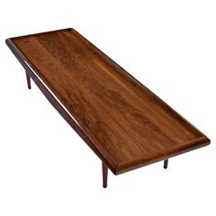 Mid-Century Restored Adrian Pearsall Walnut Surfboard Coffee Table