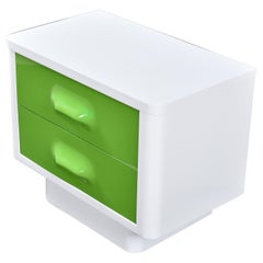 Retro Raymond Loewy Inspired Green Chapter One Nightstand by Broyhill Premier