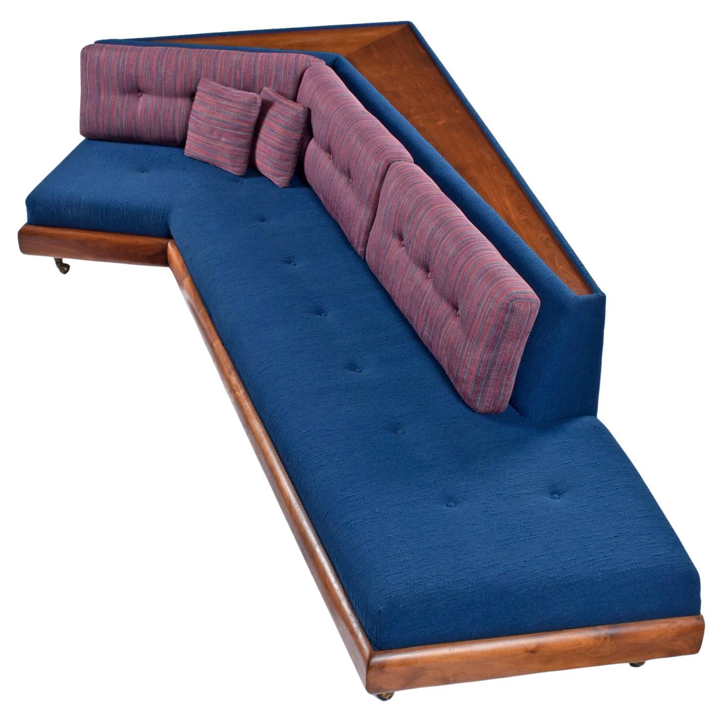 Original Adrian Pearsall Platform Boomerang Sofa 2300-S for Craft Associates For Sale