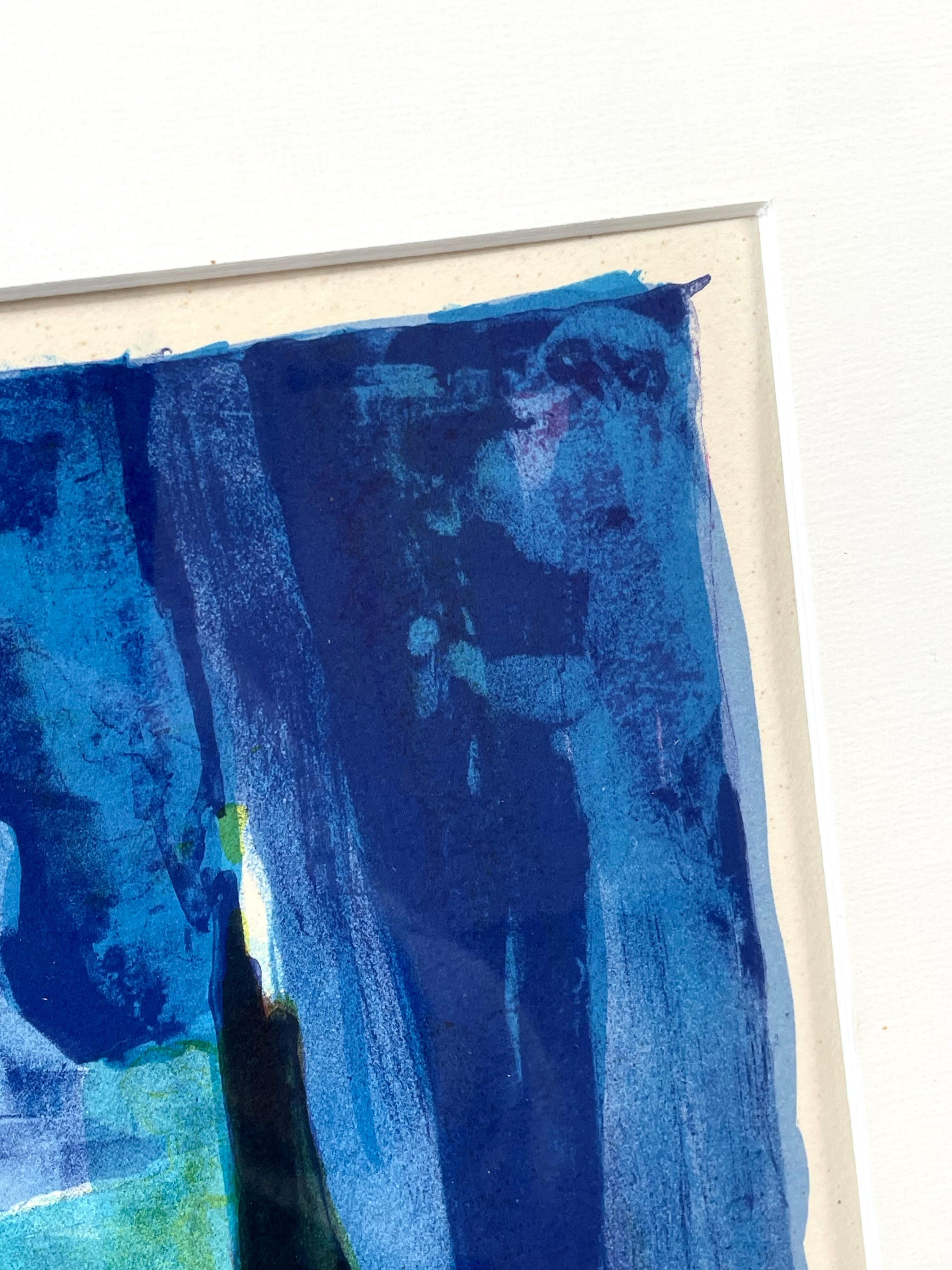 Tony Agostini Pencil Signed Limited Bouquet Au Vase Bleu Lithograph Custom Frame For Sale 6