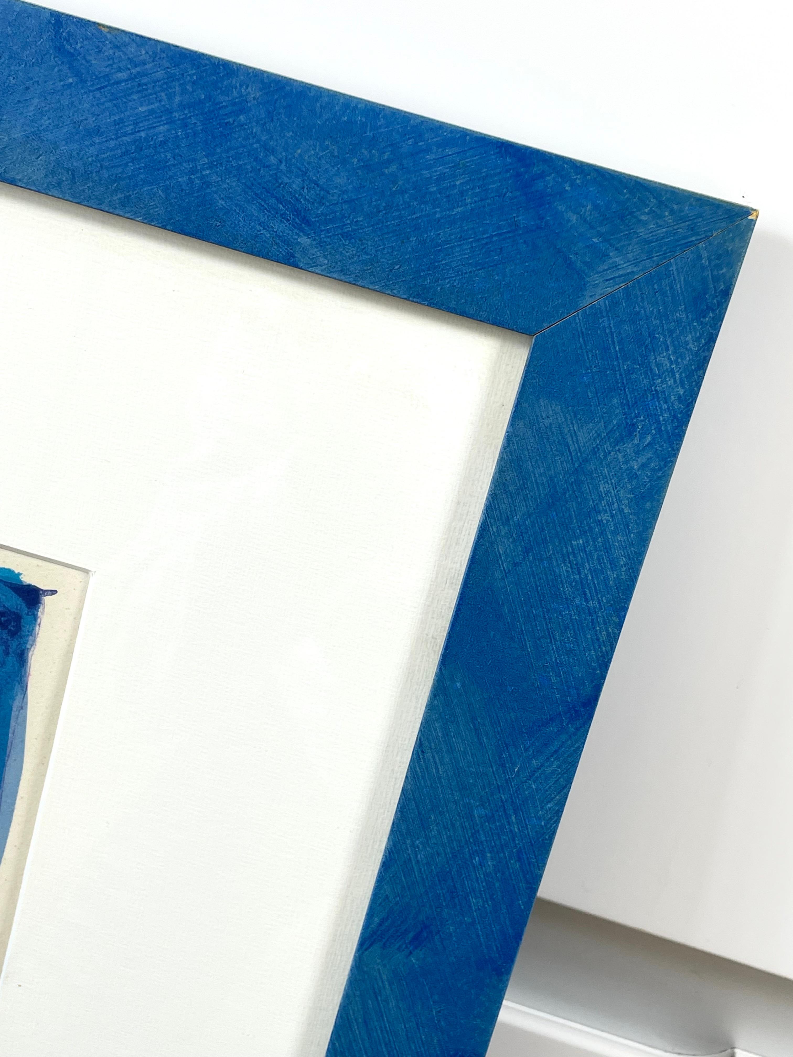 Tony Agostini Pencil Signed Limited Bouquet Au Vase Bleu Lithograph Custom Frame For Sale 5