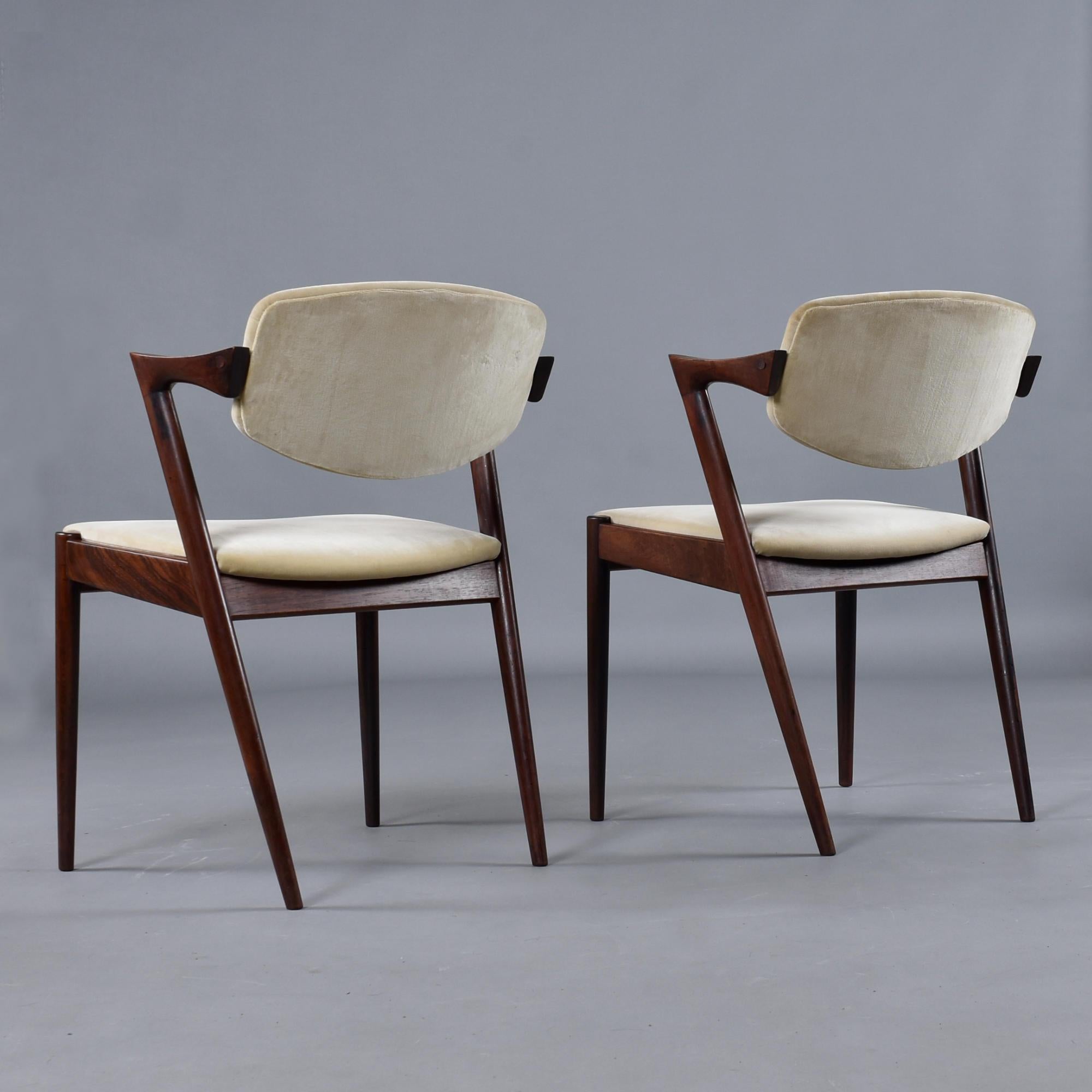 Set di 4 poltrone Kai Kristiansen modello 42 in teak massiccio 