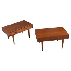 Danish Teak Nightstands by Lyby Møbler, Custom Restored, 1960s