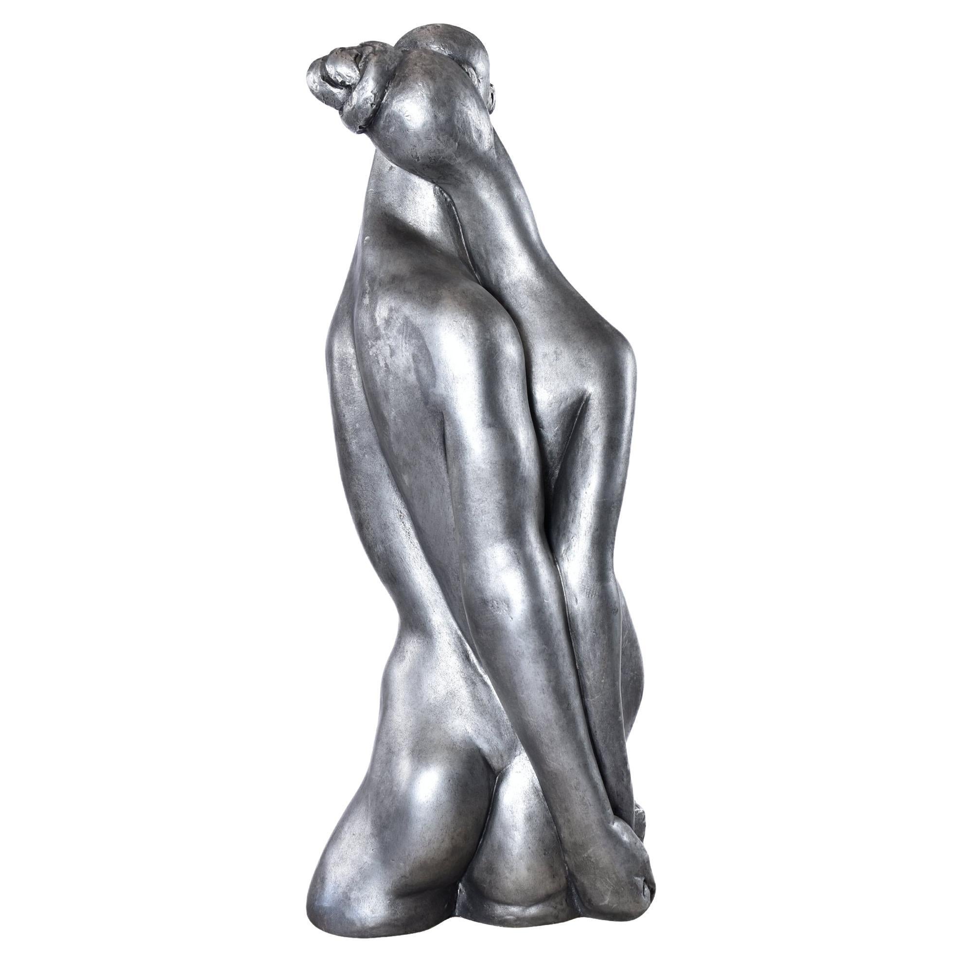 Pygmalion and Galatea Sculpture by Manuel Carbonell, 1963 For Sale
