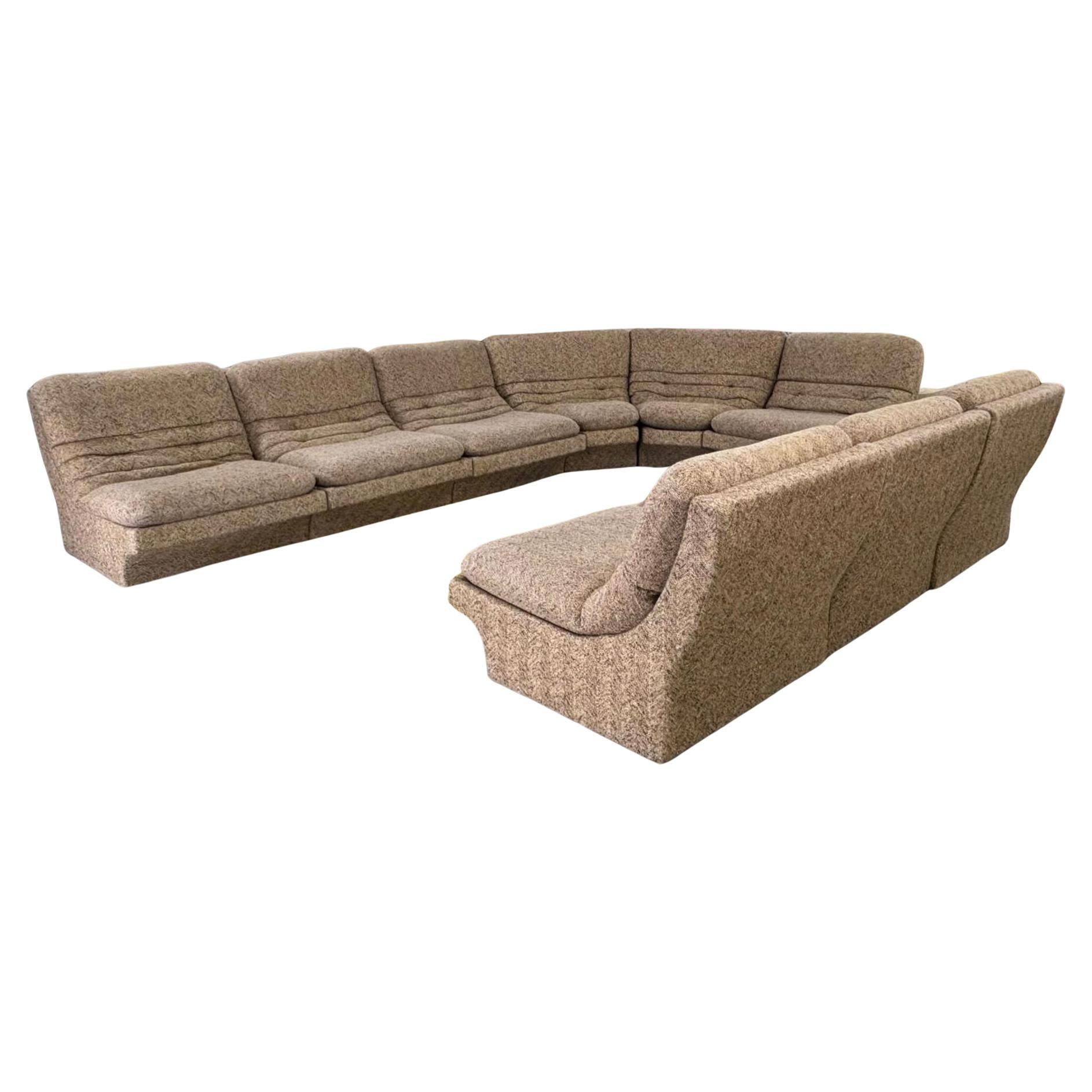 What do I put behind a curved couch?