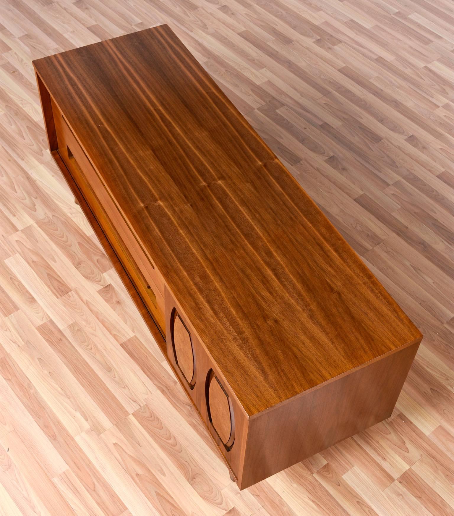 Mid-Century Modern Low Profile Walnut Dresser 2