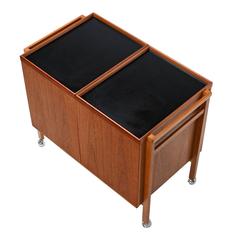 Mid-Century Modern Niels Erik & Glasdam Jensen Danish Teak Bar, 1960s