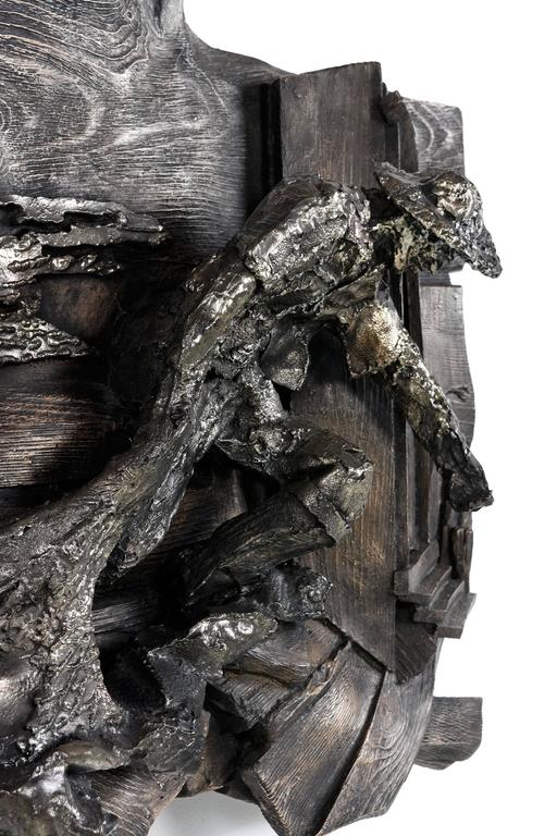 Finesse Originals Fiberglass Fisherman Scene Hanging Wall Sculpture