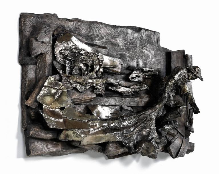 Finesse Originals Fiberglass Fisherman Scene Hanging Wall Sculpture