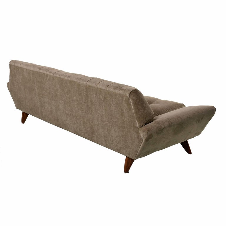 Restored Midcentury Adrian Pearsall Oak Accent Gondola Sofa Couch