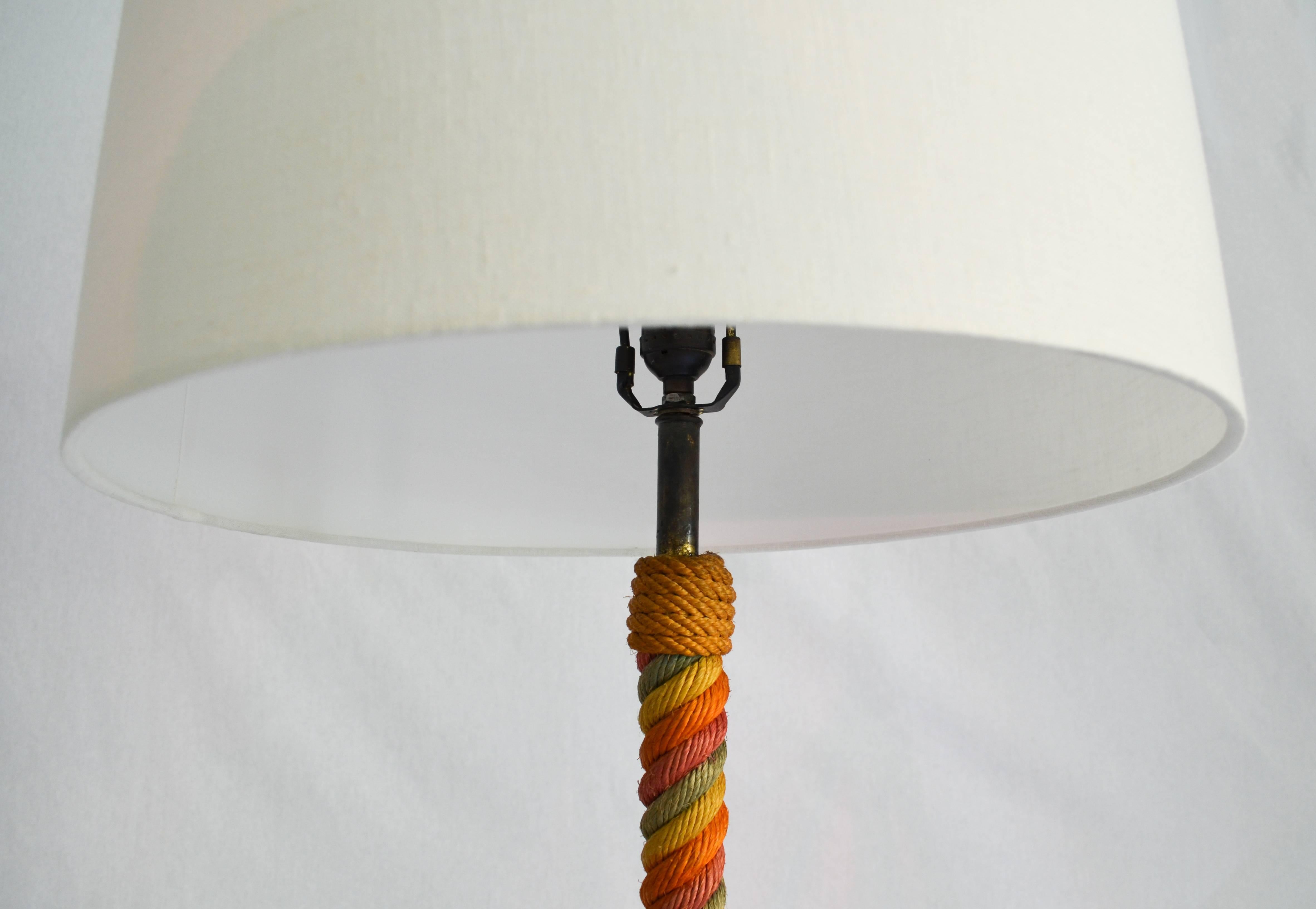 Vintage Colorful Rope Standing Lamp 2