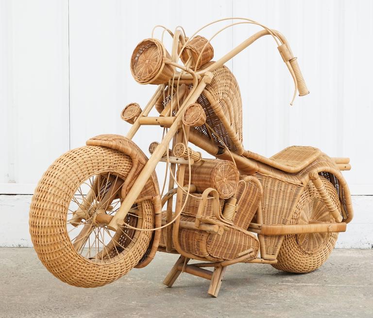 Vintage Wicker Motorcycle at 1stDibs | wicker motorcycle for sale ...
