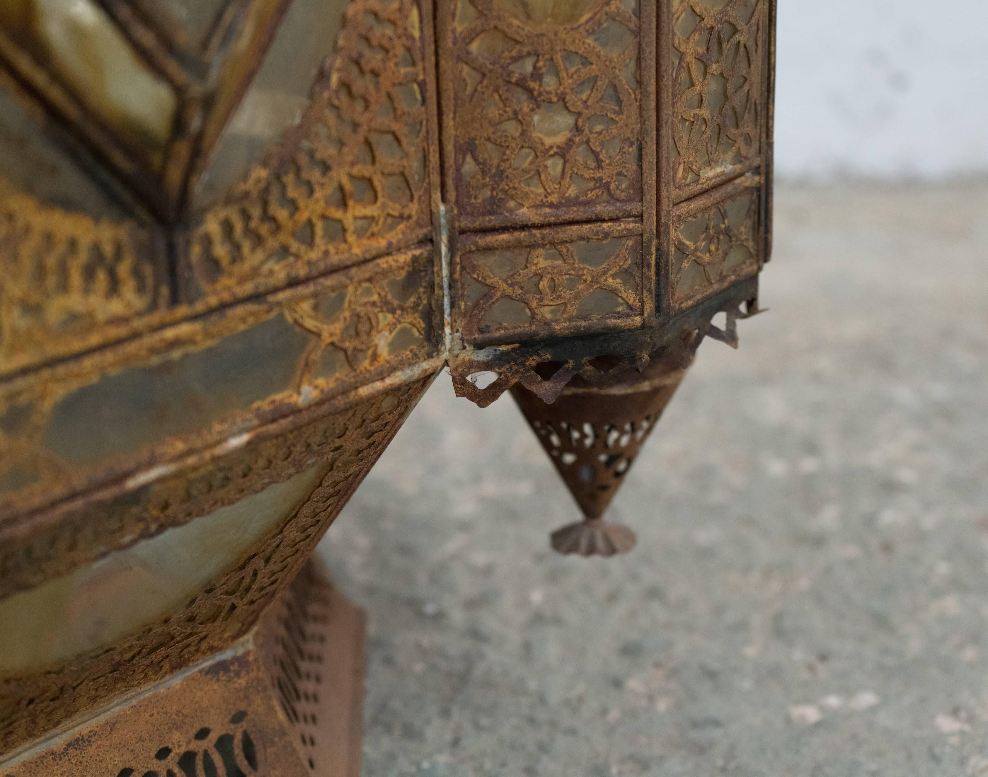 Large 19th Century Moroccan Hanging Lantern 1