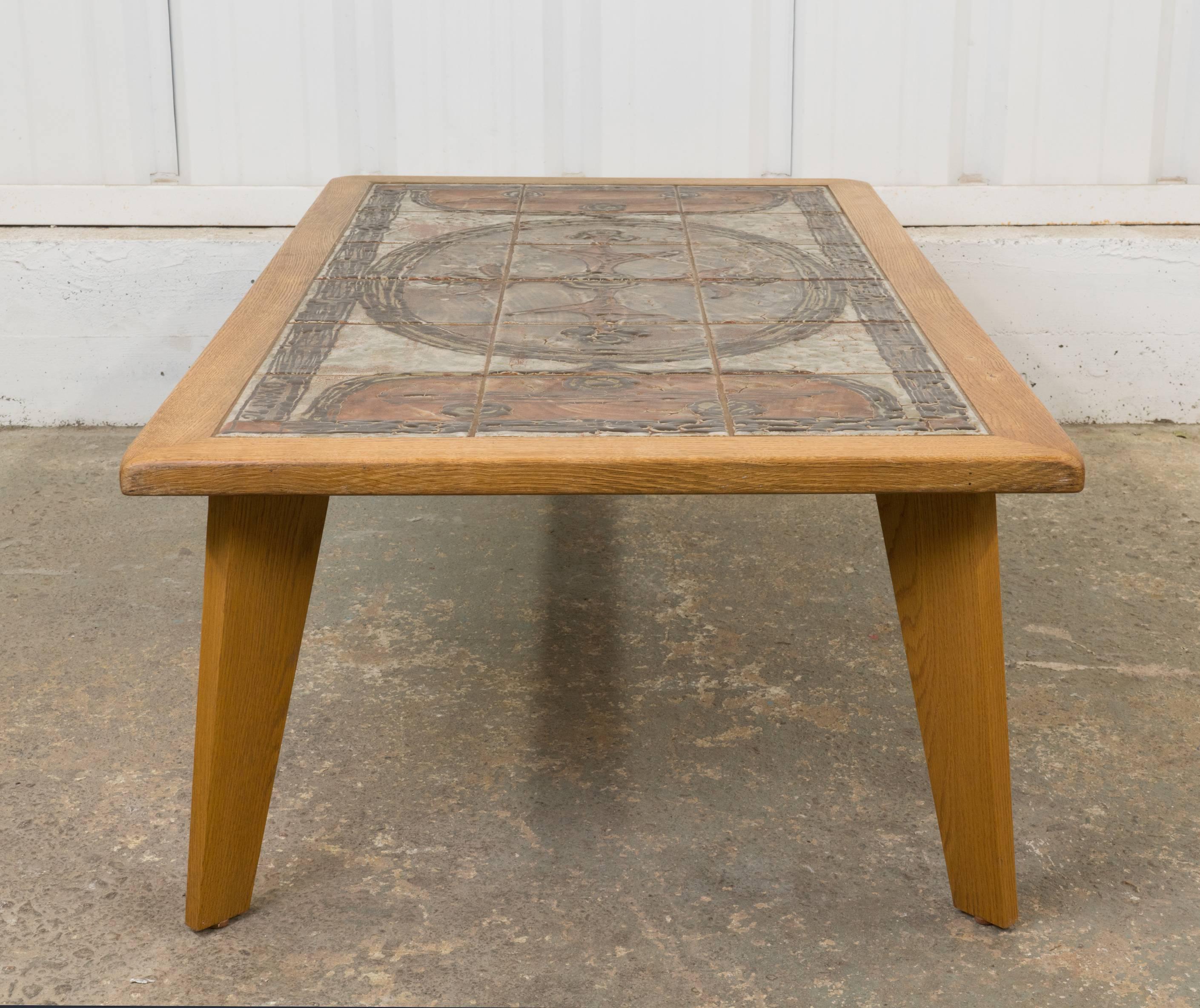 danish tiled coffee table