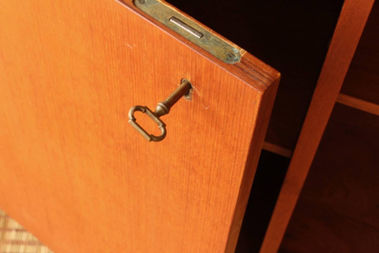 Teak Danish Modern Credenza with Reversible Doors