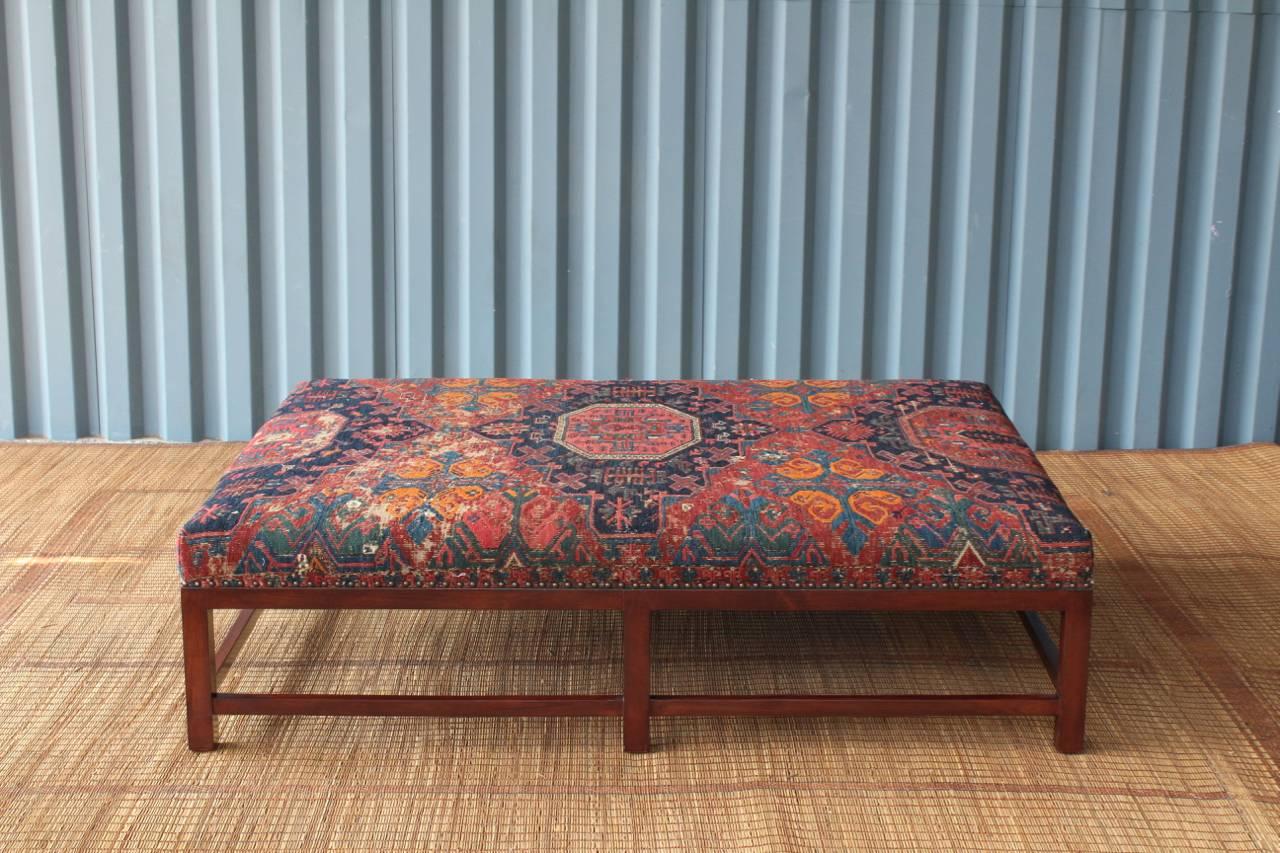 vintage rug ottoman