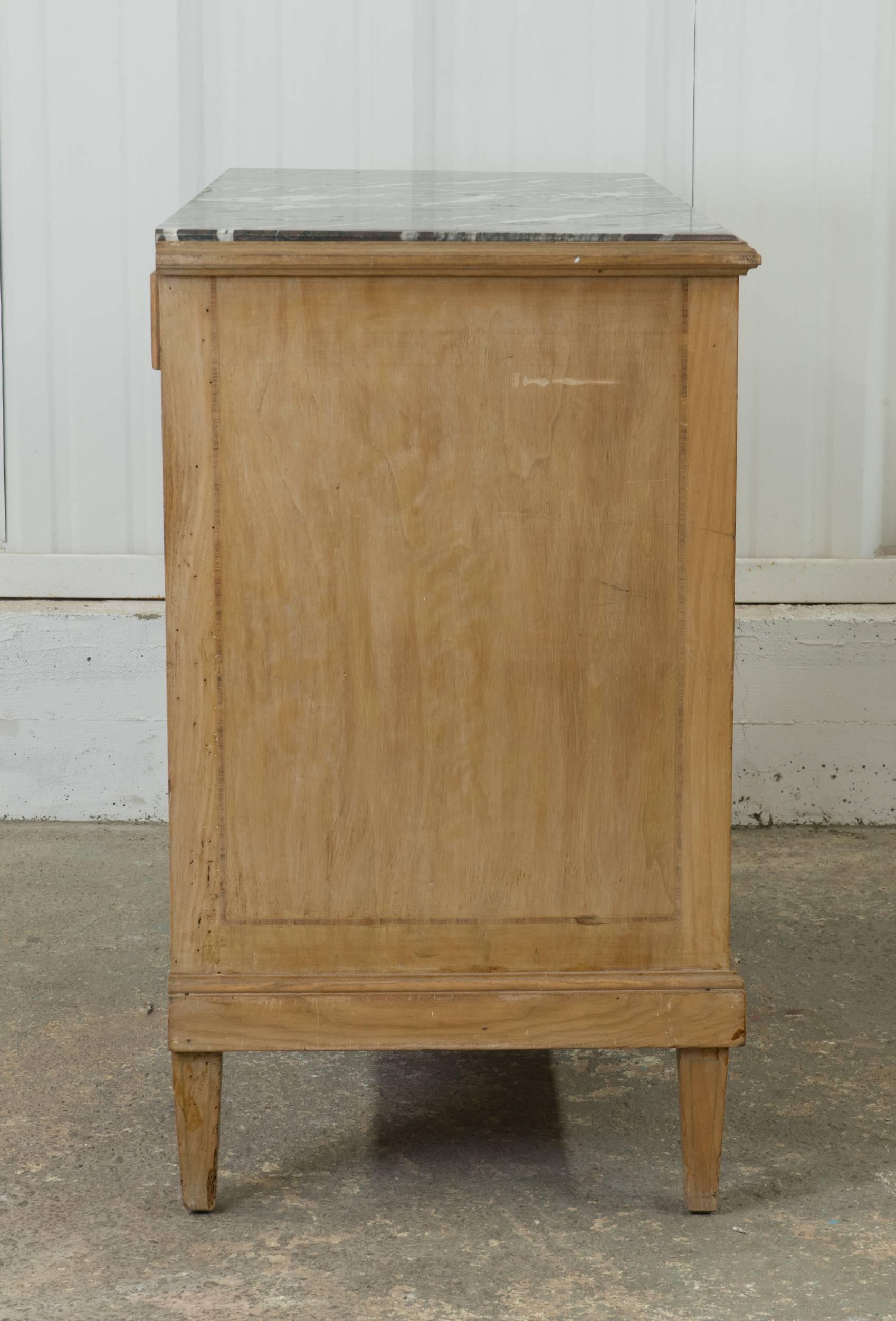 Vintage French Chest of Drawers with Marble Top 4