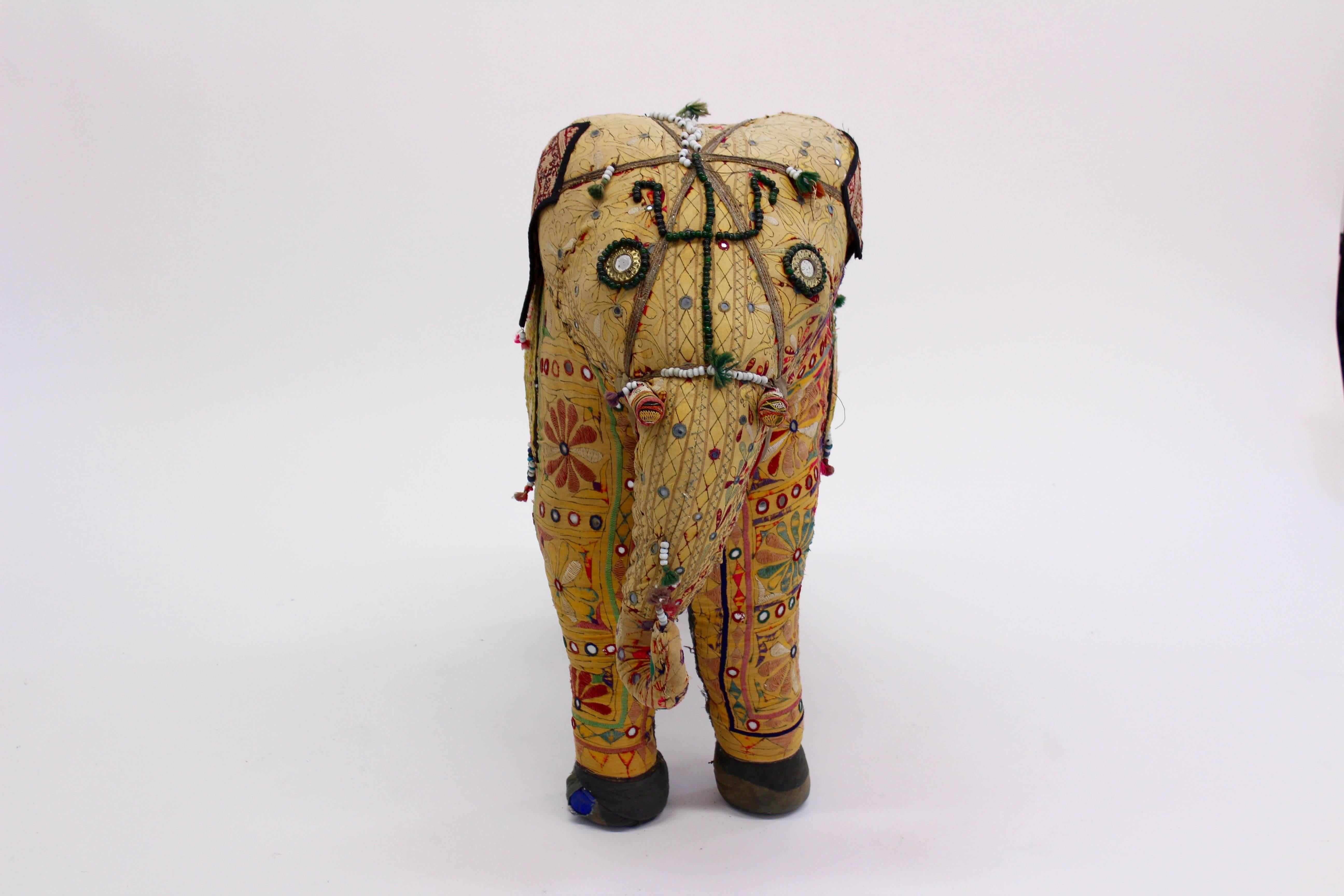 vintage stuffed elephant