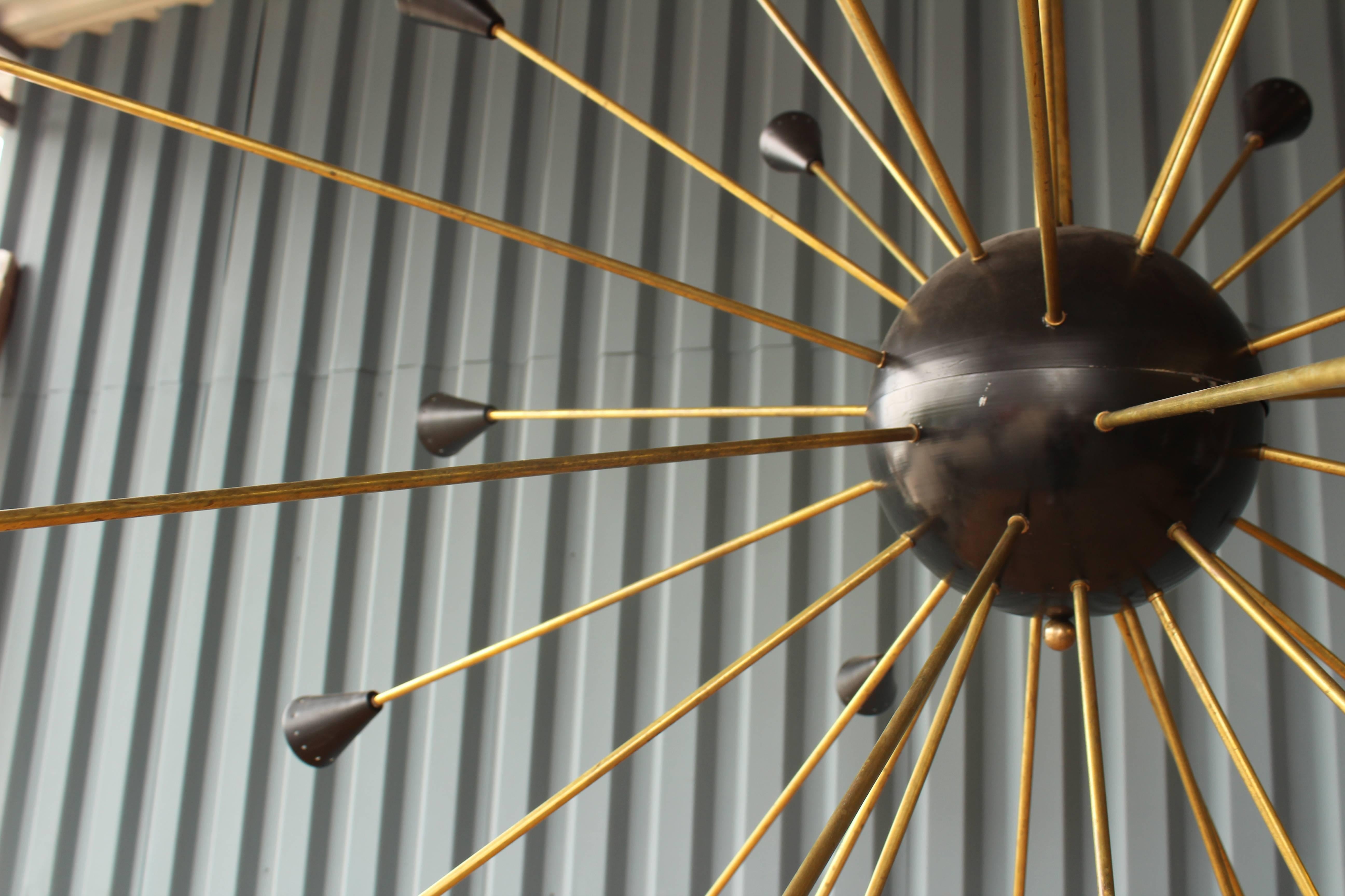 Giant Italian Sputnik Pendant 1