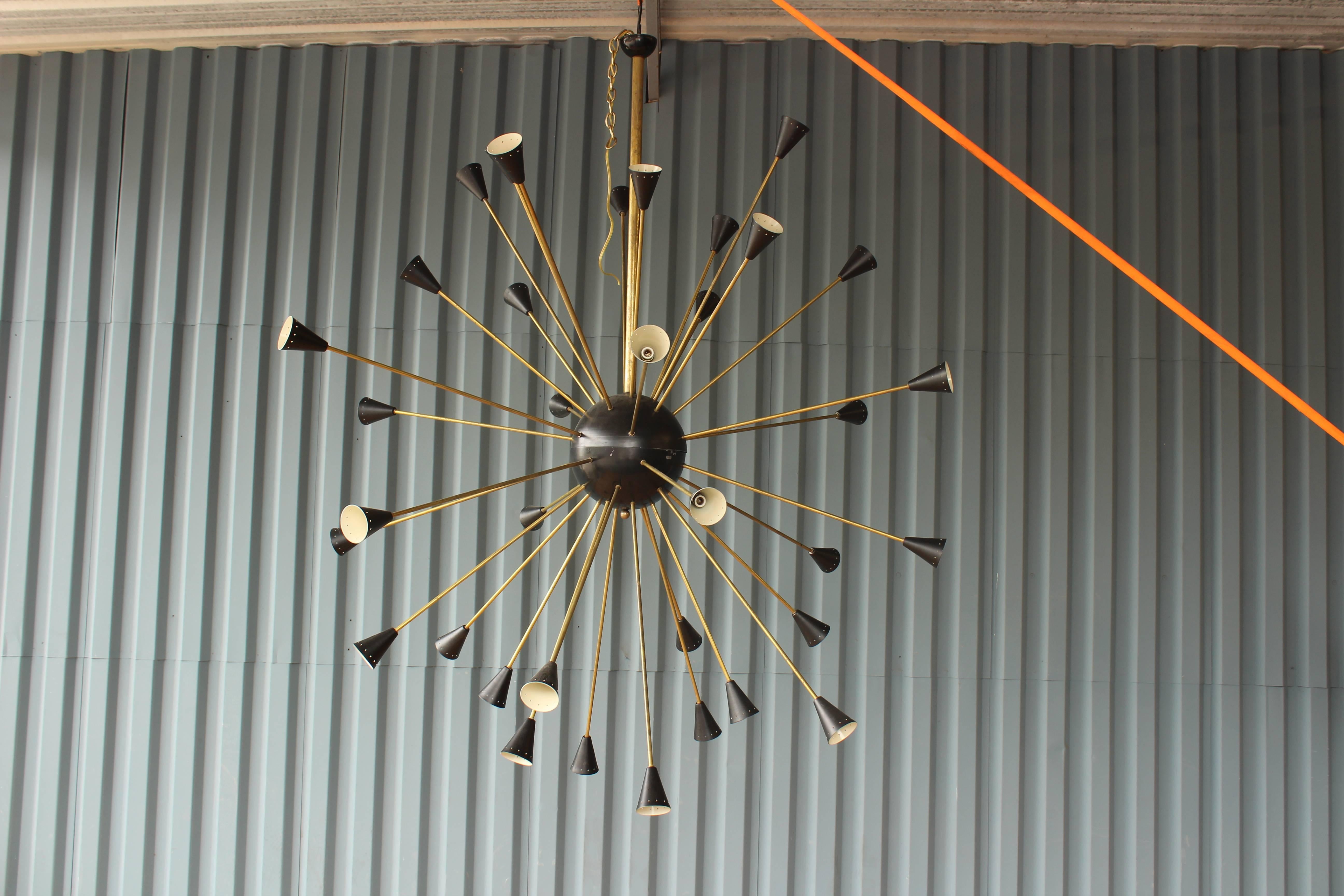 Giant Italian Sputnik Pendant 3