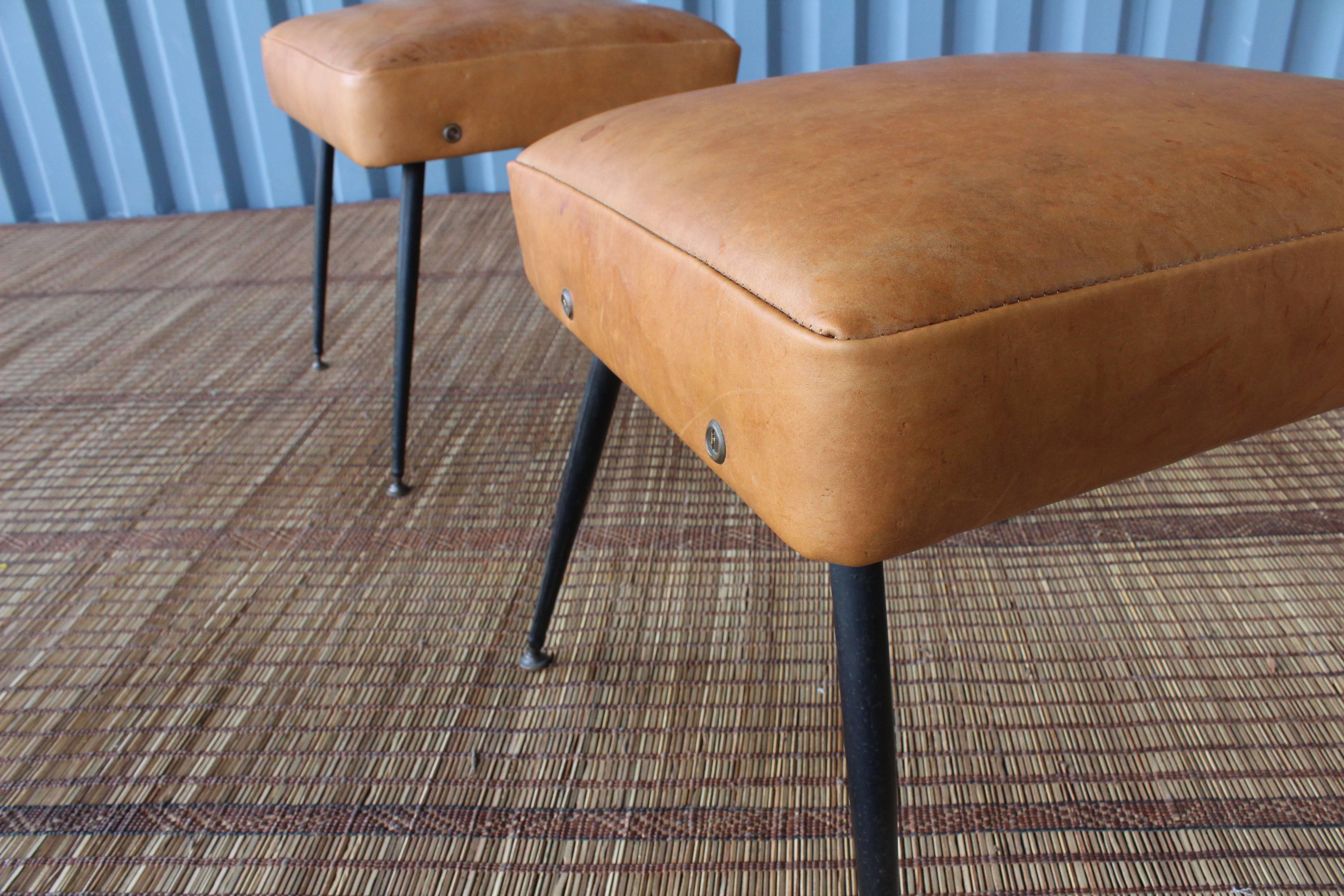 Pair of Italian Modern Footstools In Excellent Condition In Los Angeles, CA
