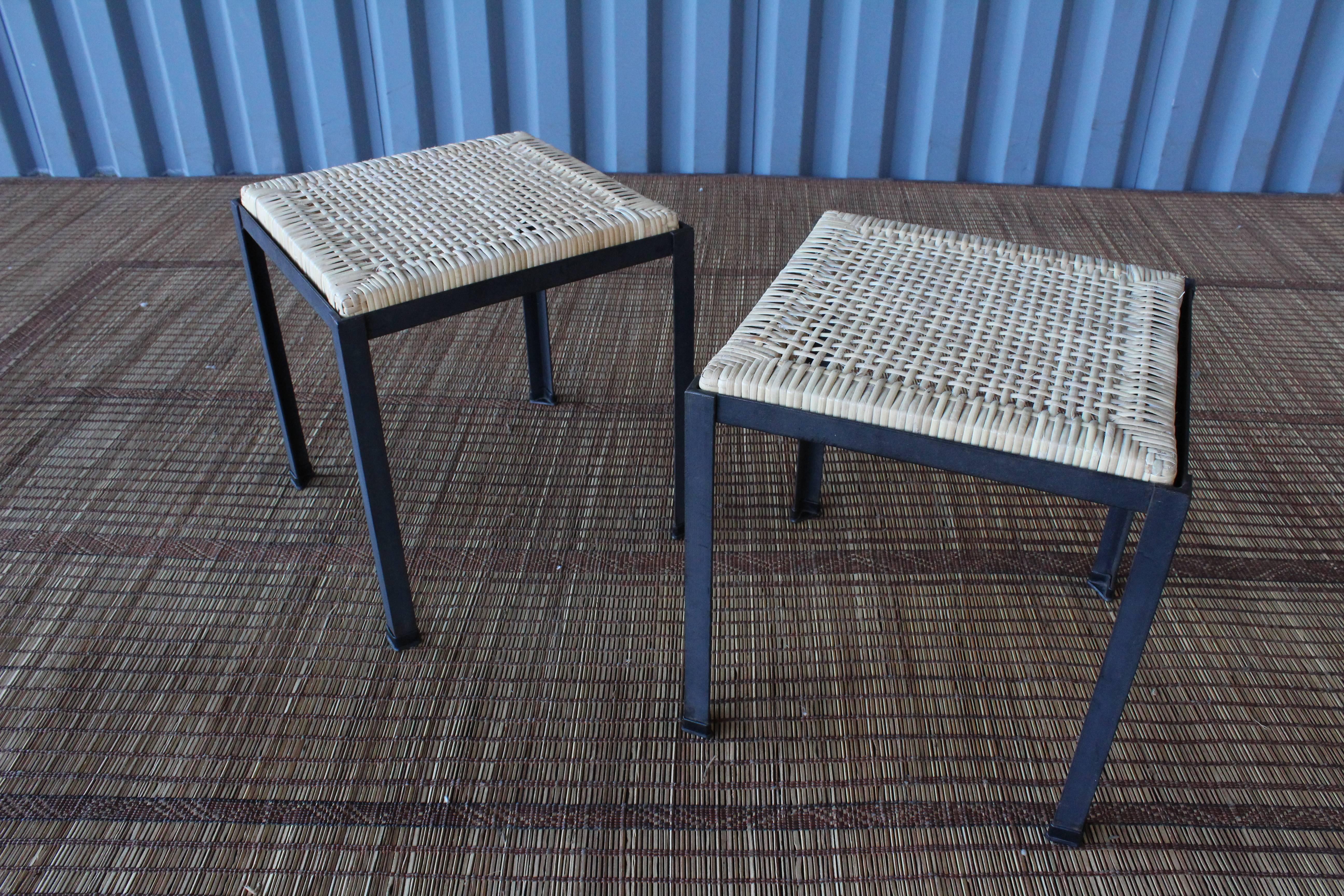 American Pair of Stools by Danny Ho Fong for Tropi-Cal