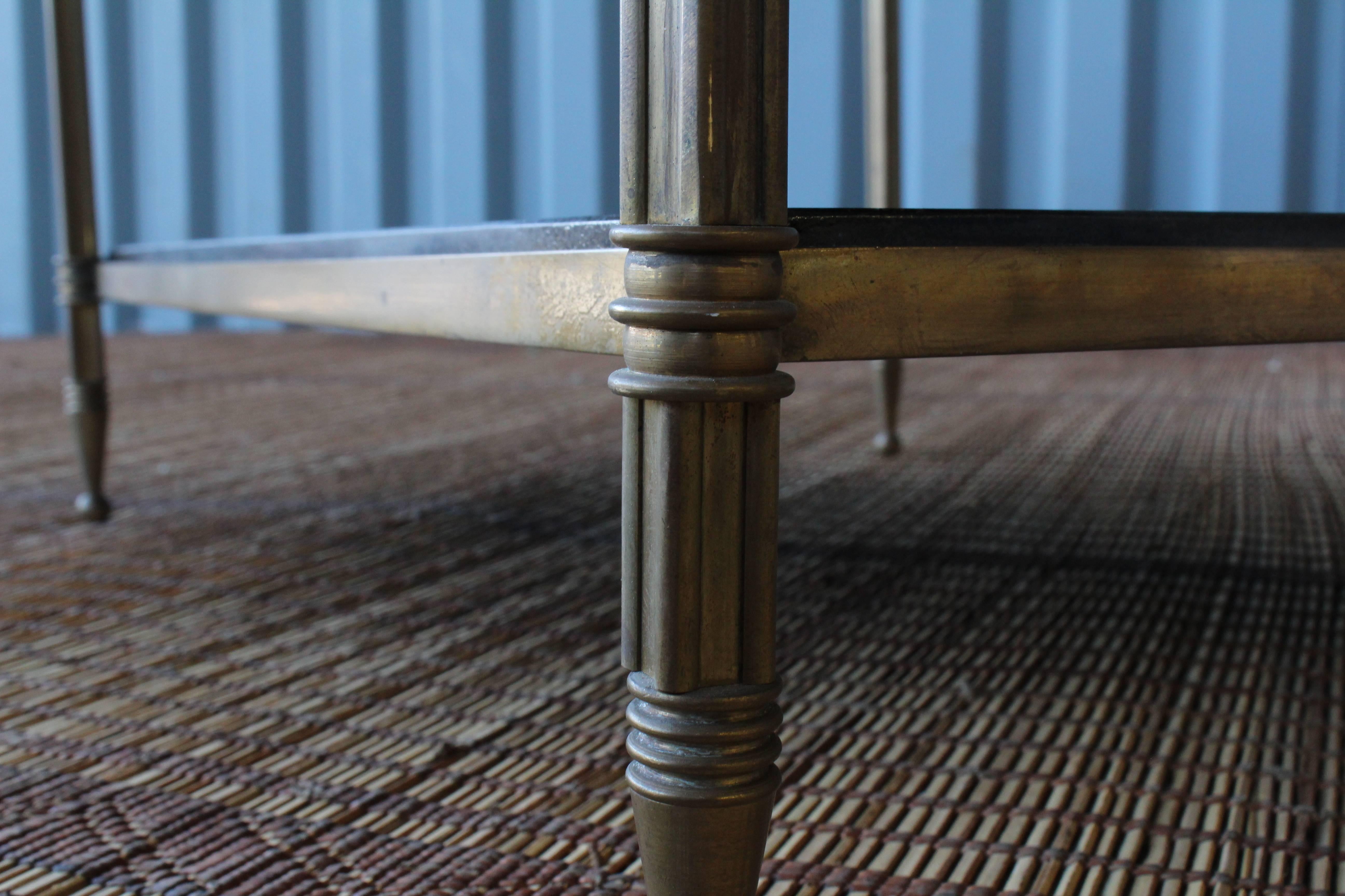 Solid Brass Two-Tiered Side Table 2