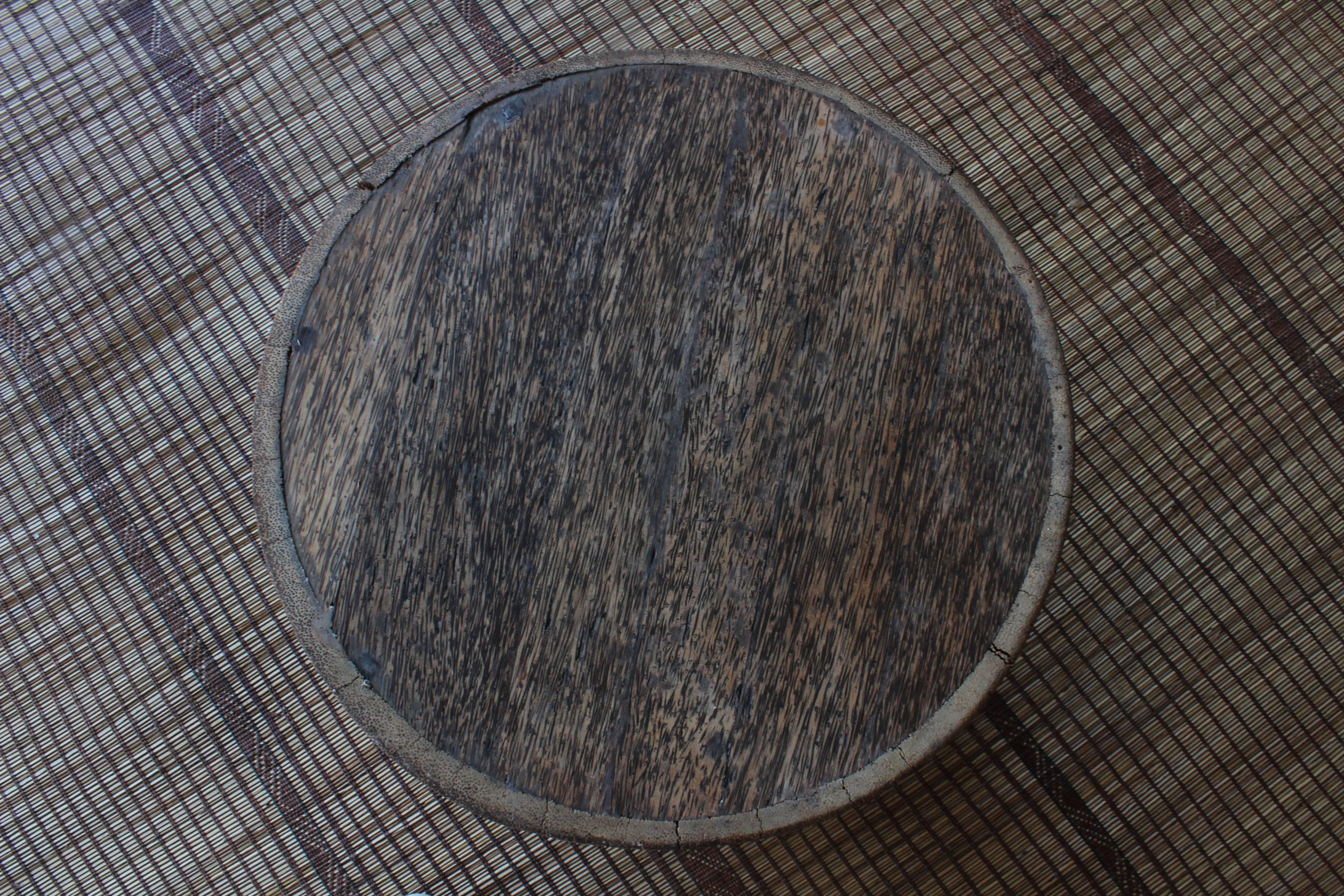 Mid-20th Century Vintage Indonesian Palm Wood Side Table