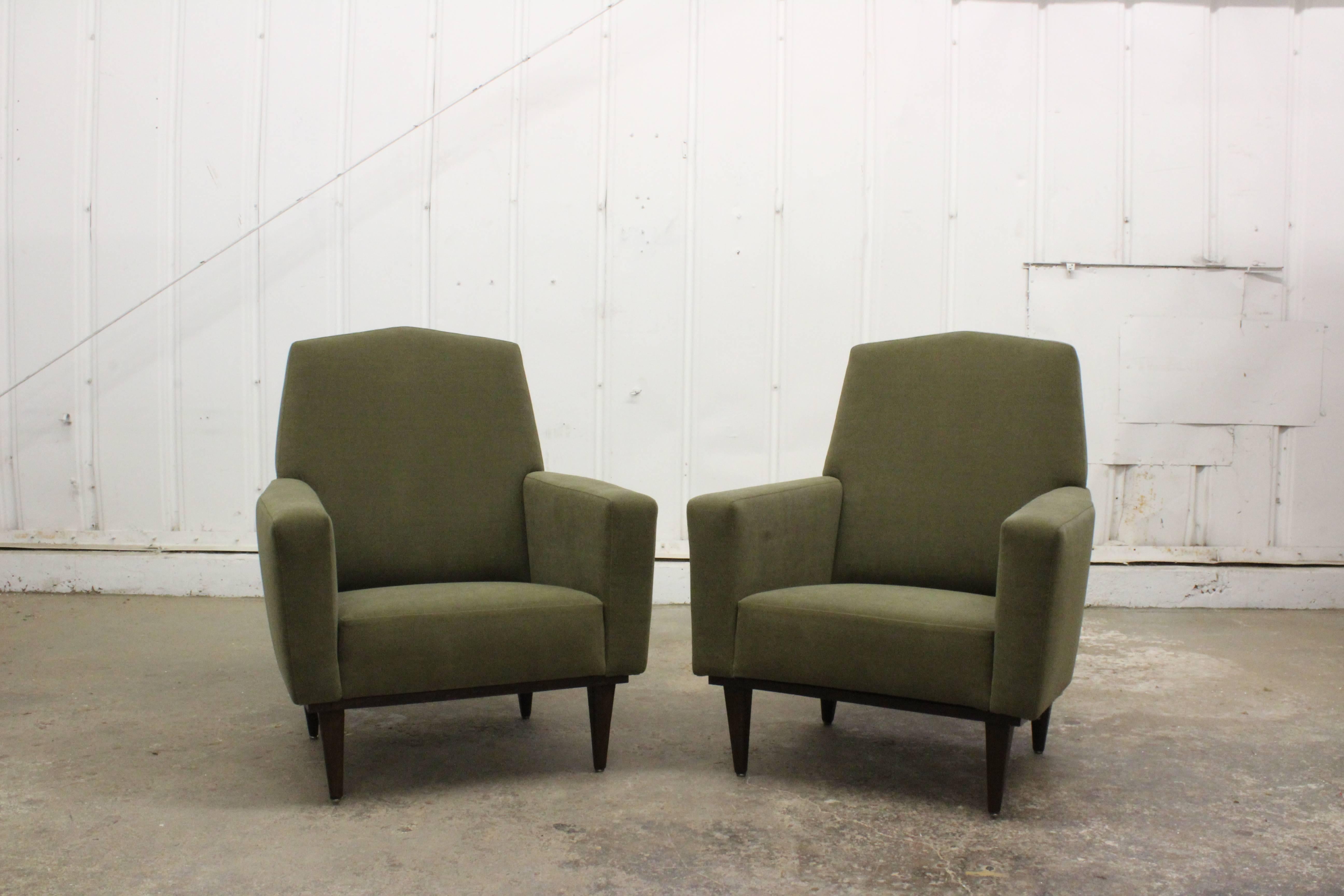 Pair of 1950s French Armchairs 3