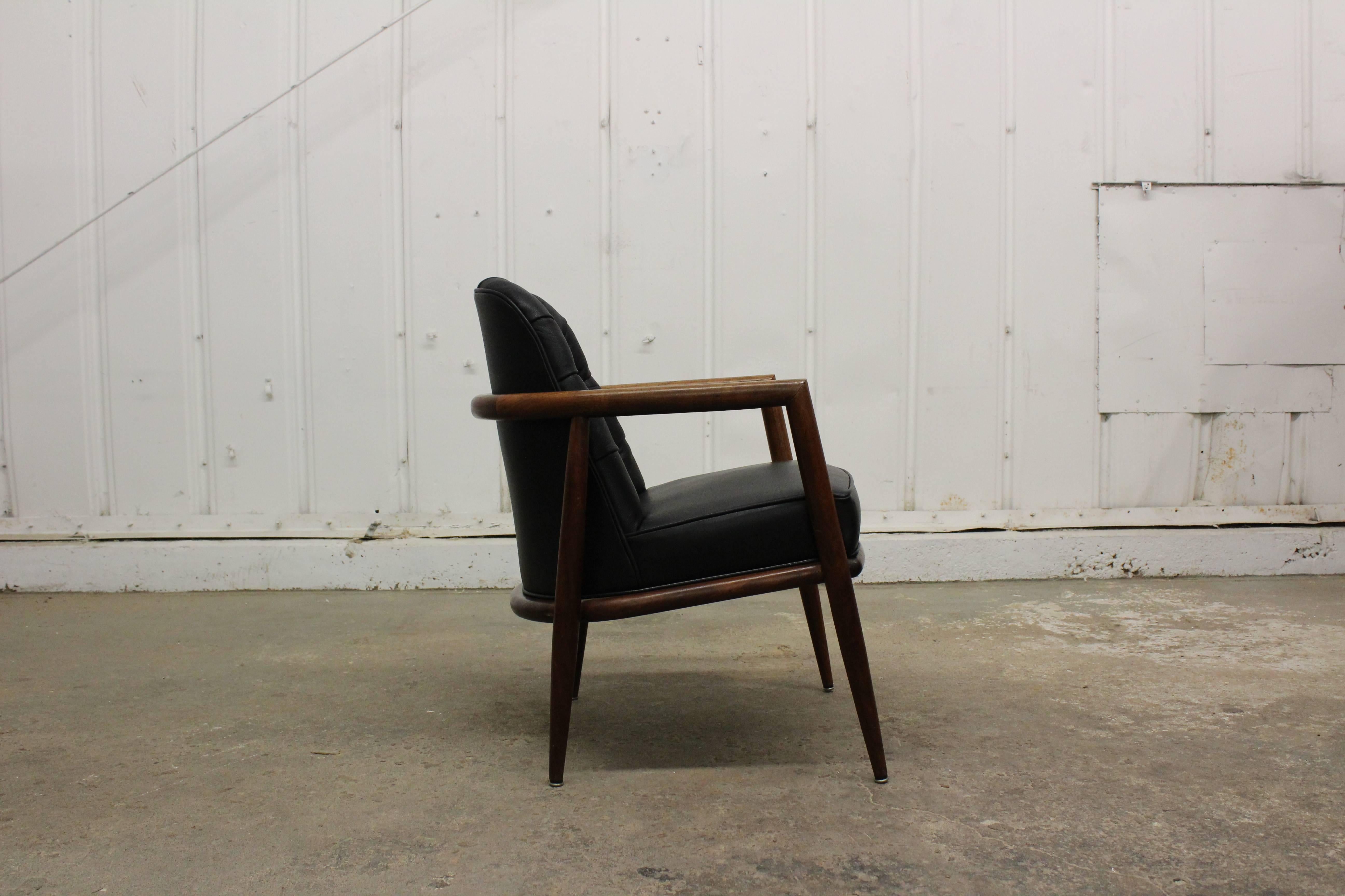 Leather Armchair by T.H. Robsjohn-Gibbings