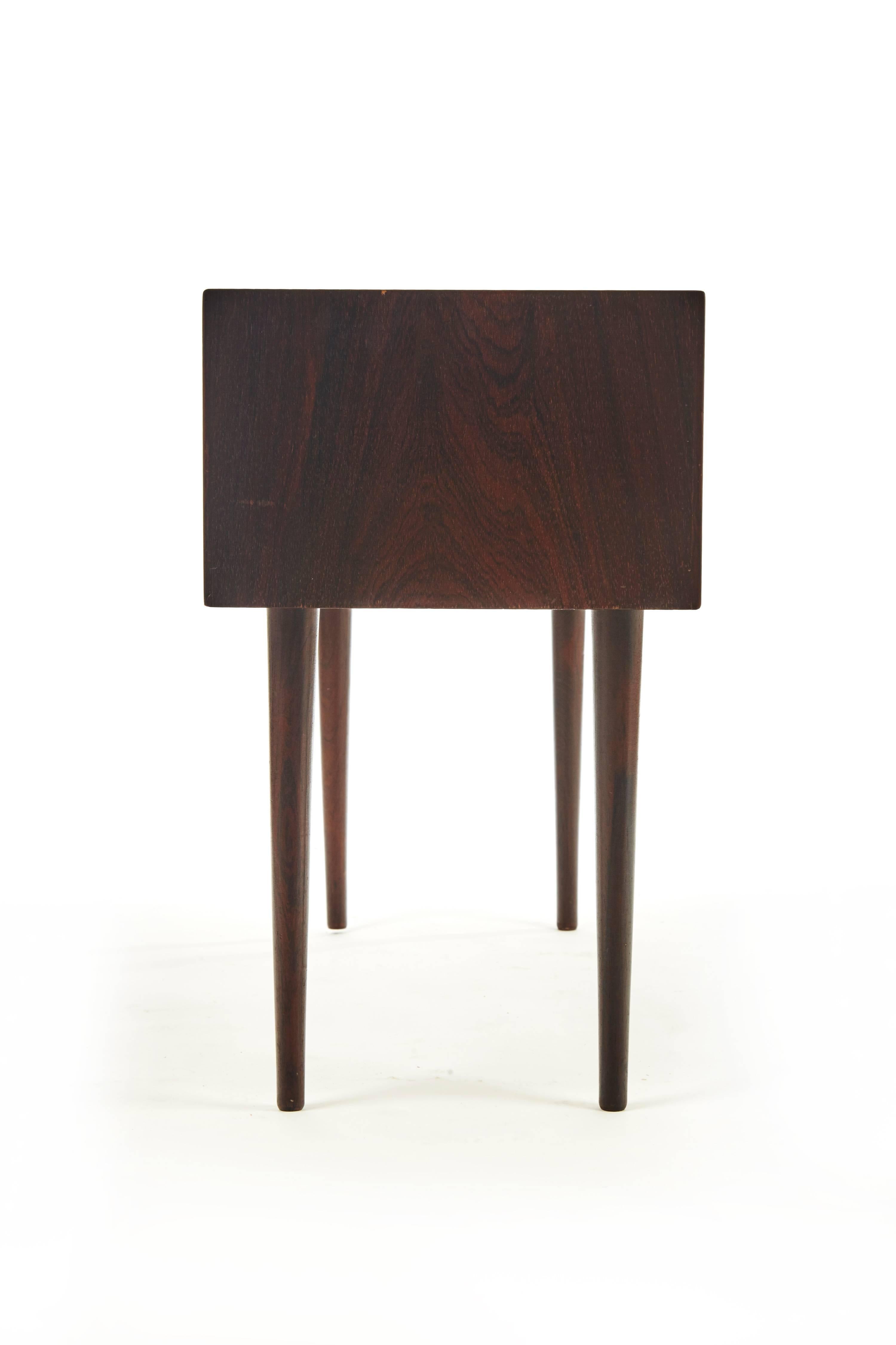 1960s Rosewood Arne Vodder Bedside Table or Nightstand, NC Mobler, Odense In Good Condition In London, GB