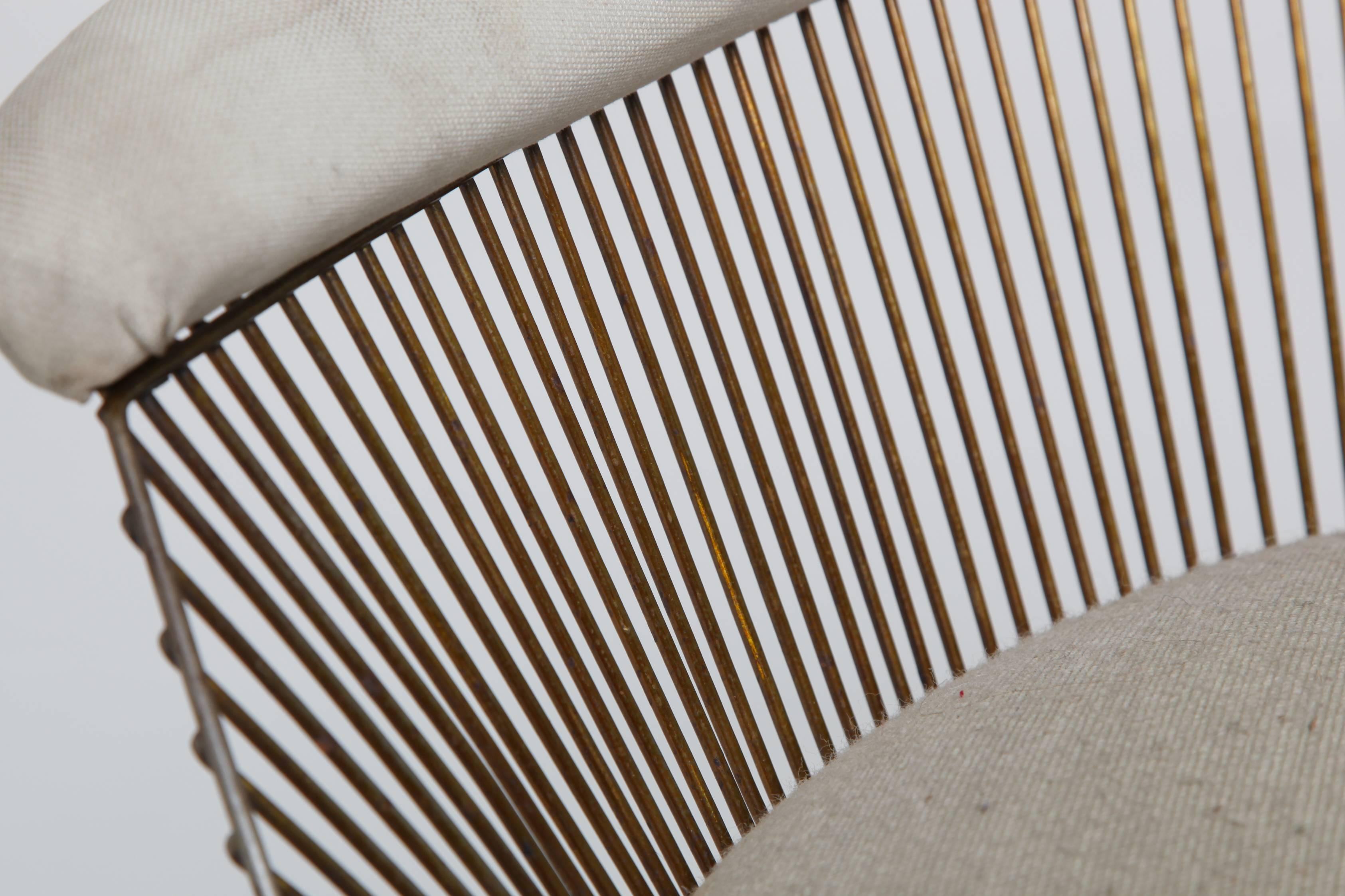 Warren Platner Bronze Lounge Chair In Good Condition In LEWES, GB