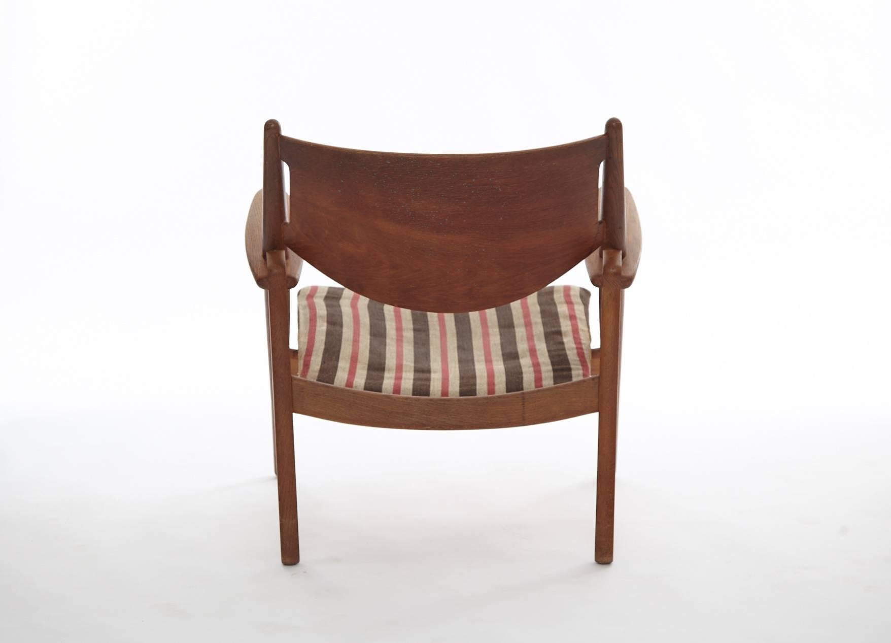 Danish Hans Wegner CH28 Sawbuck Armchair, 1950s, Denmark