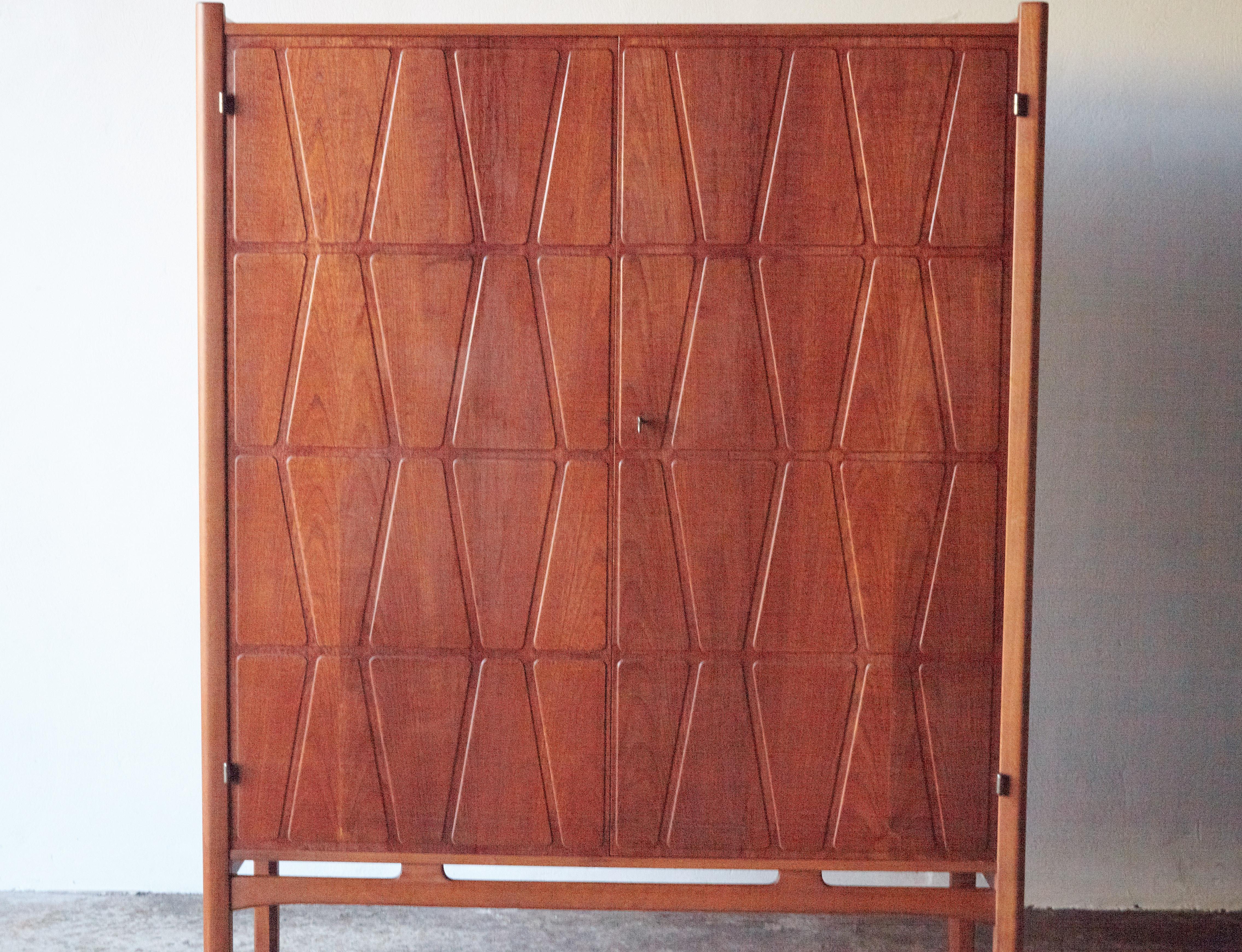 Mid-Century Modern Bangkok Cabinet by Yngve Ekström ‘Ekstrom’ for Westbergs Mobler, 1950s, Sweden