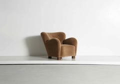 Liegesessel / Sessel, mit reinem Alpaka bezogen