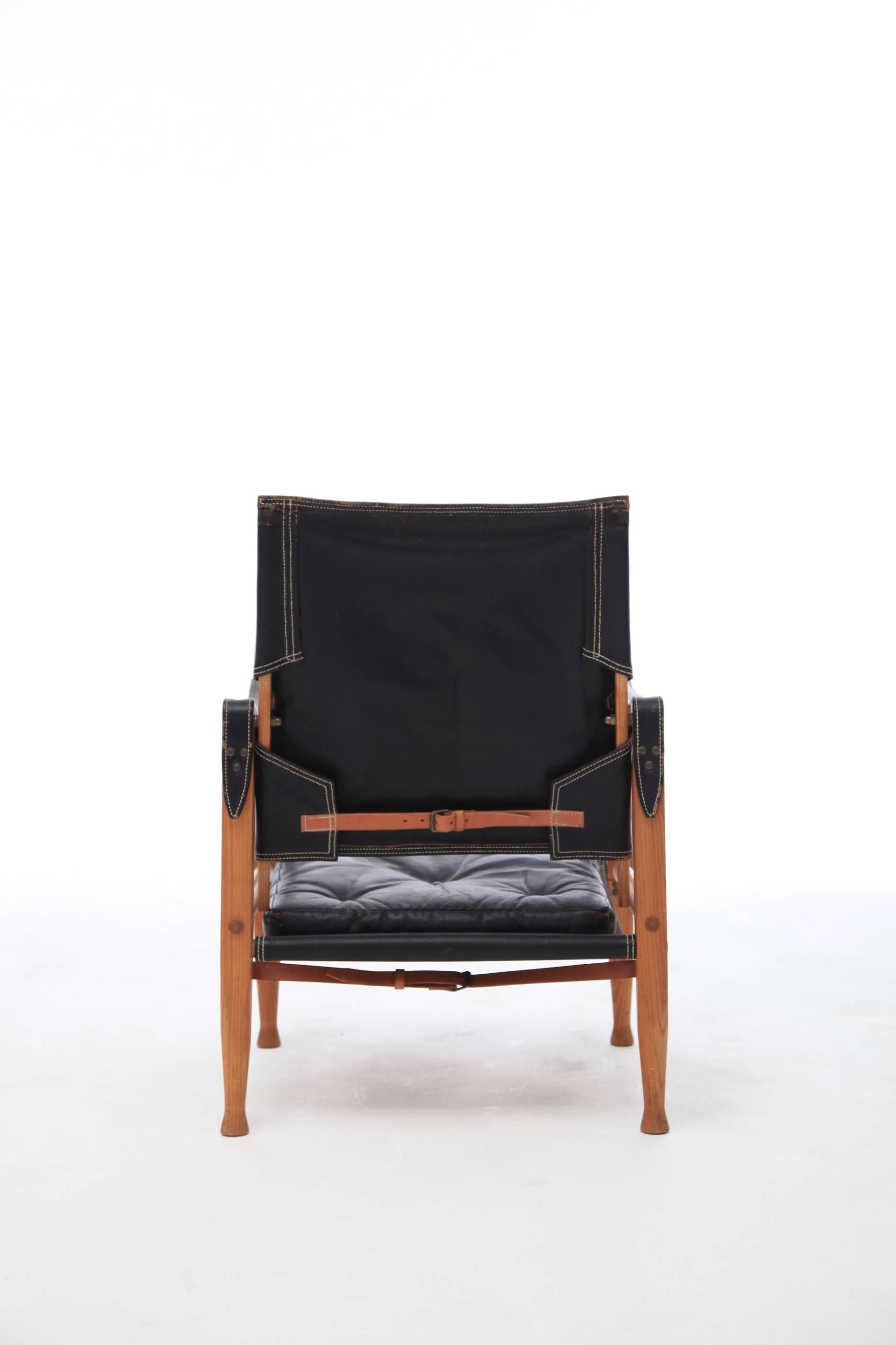 Kaare Klint Safari Campaign Chair, Designed in 1933 for Rud. Rasmussen In Fair Condition In London, GB