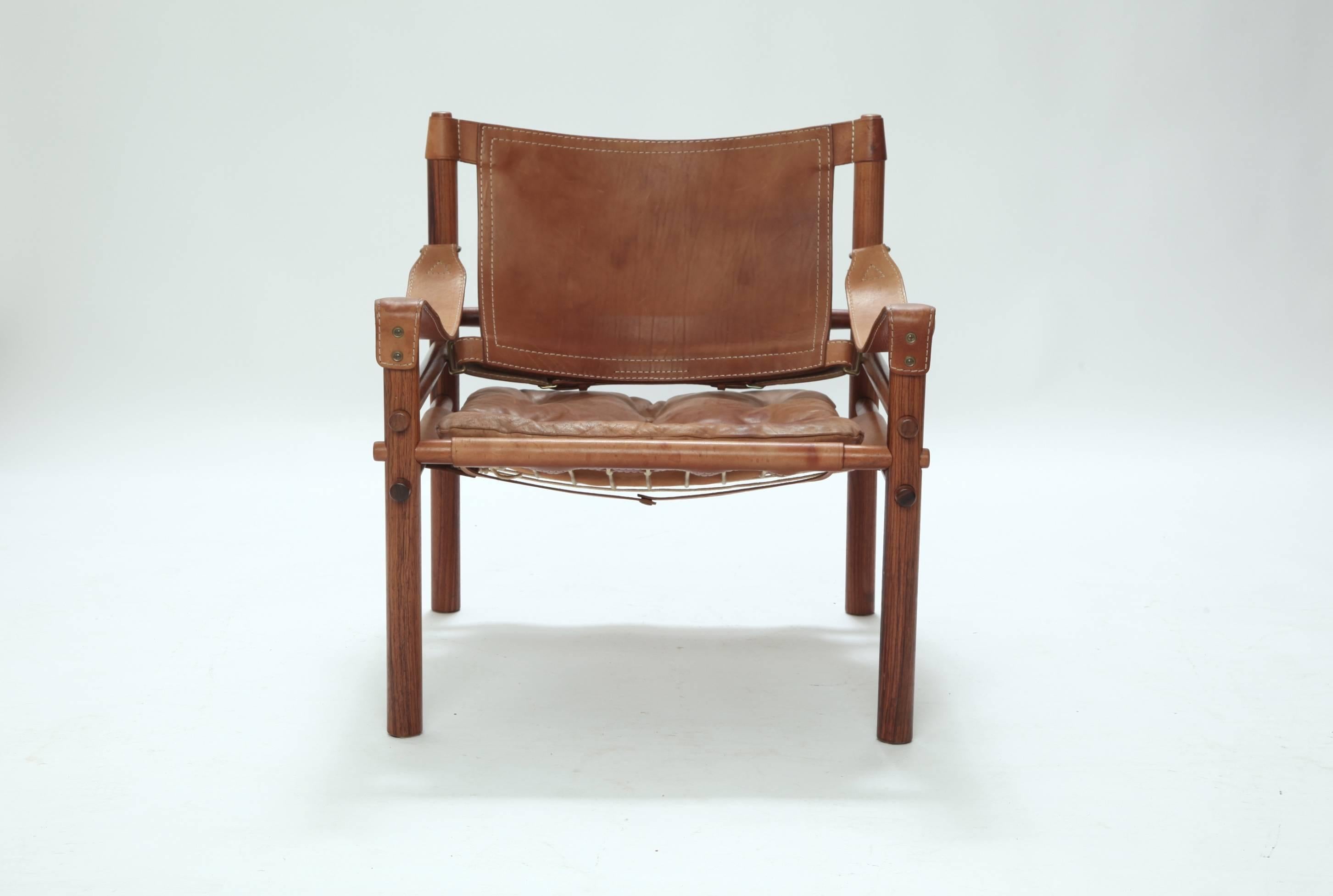 Swedish Arne Norell Rosewood Safair Sirocco Chair, Sweden, 1960s