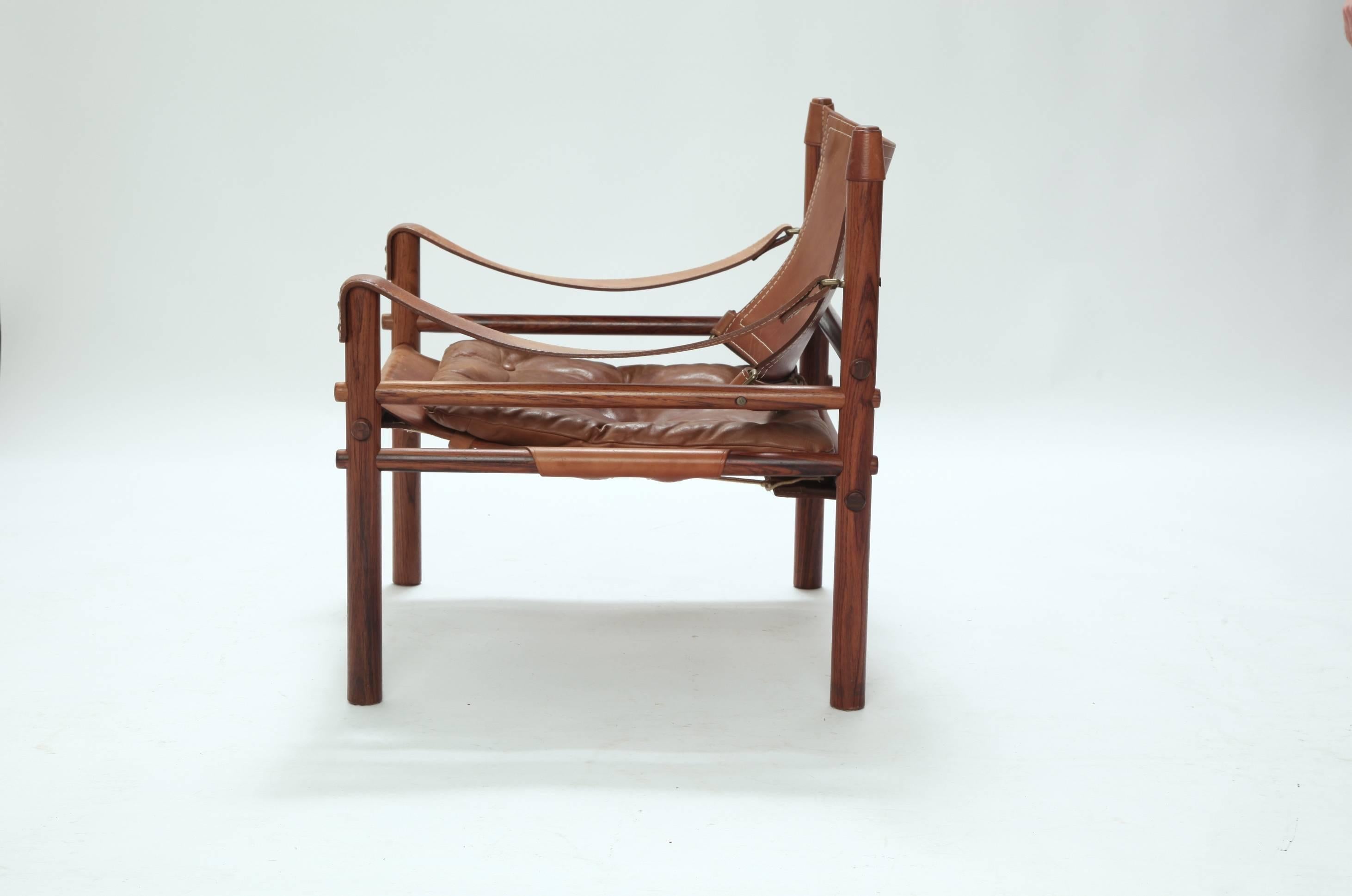 20th Century Arne Norell Rosewood Safair Sirocco Chair, Sweden, 1960s