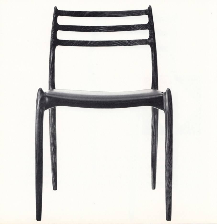 Set of Eight Model 78 Rosewood Chairs by Niels O. Møller, Denmark, 1960s 3
