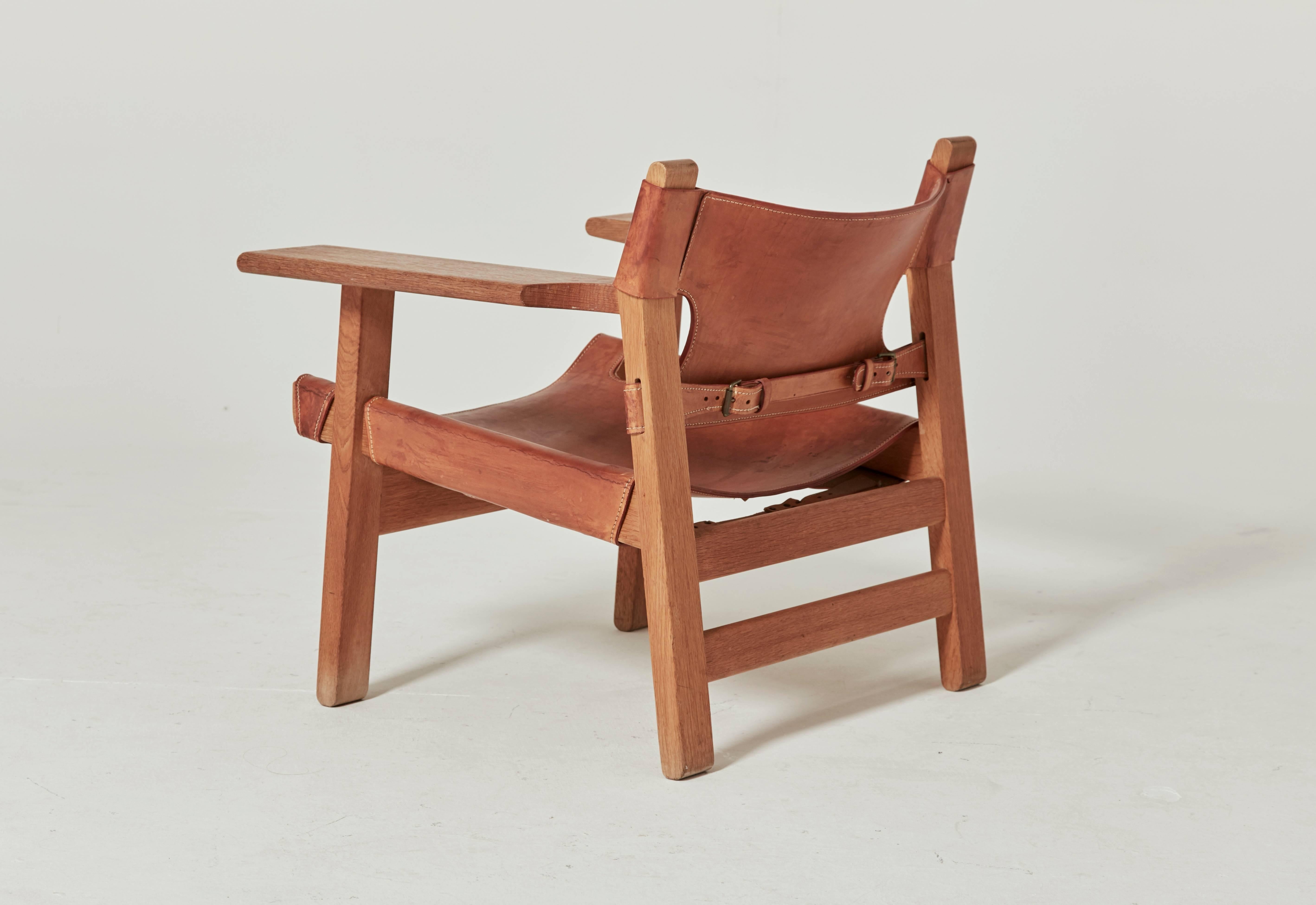 Mid-Century Modern Børge Mogensen Spanish Chair for Fredericia, 1960s, Denmark
