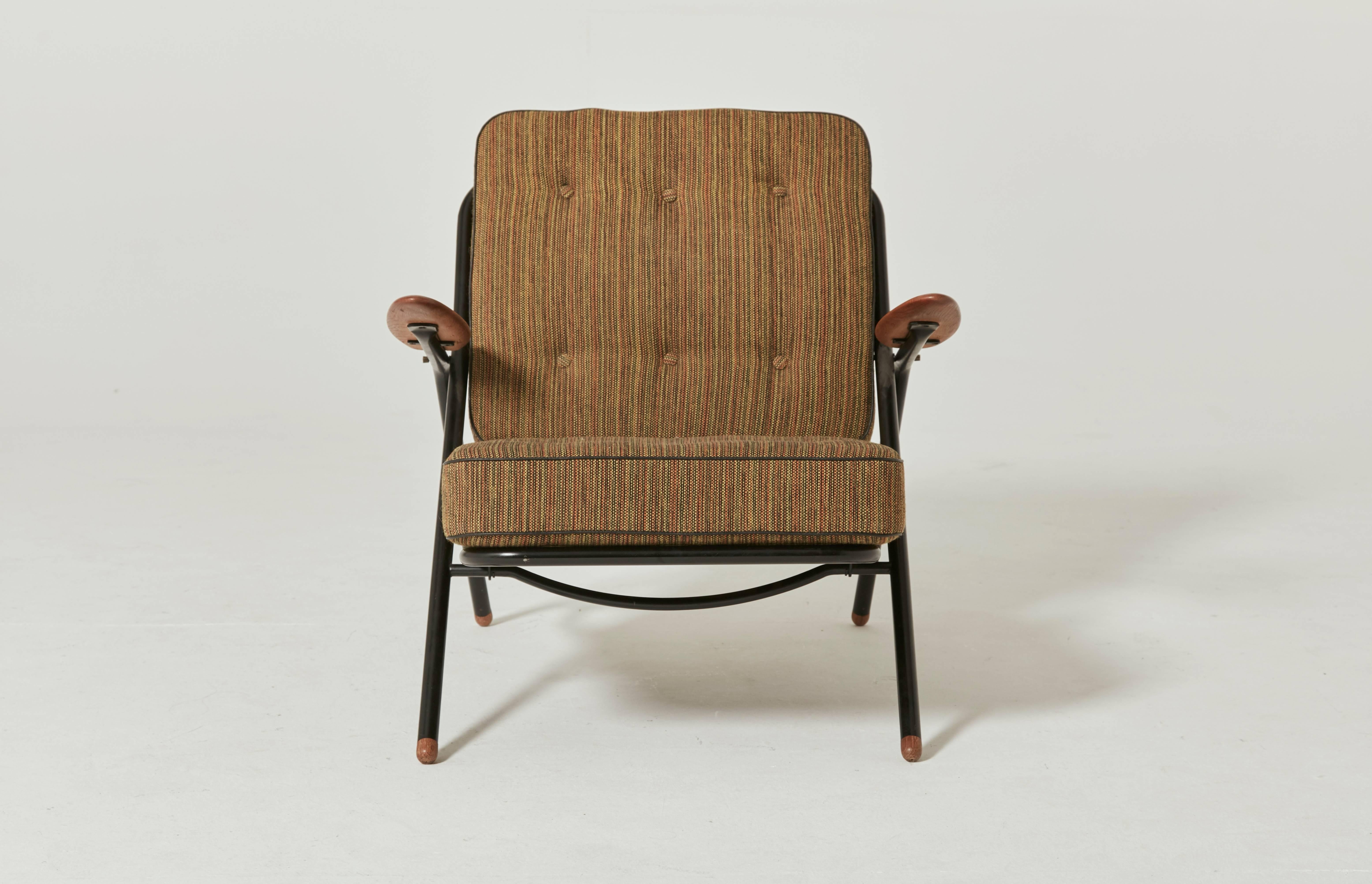 Mid-20th Century Rare Hans Wegner GE215 Sawbuck Chair, Denmark, 1950s