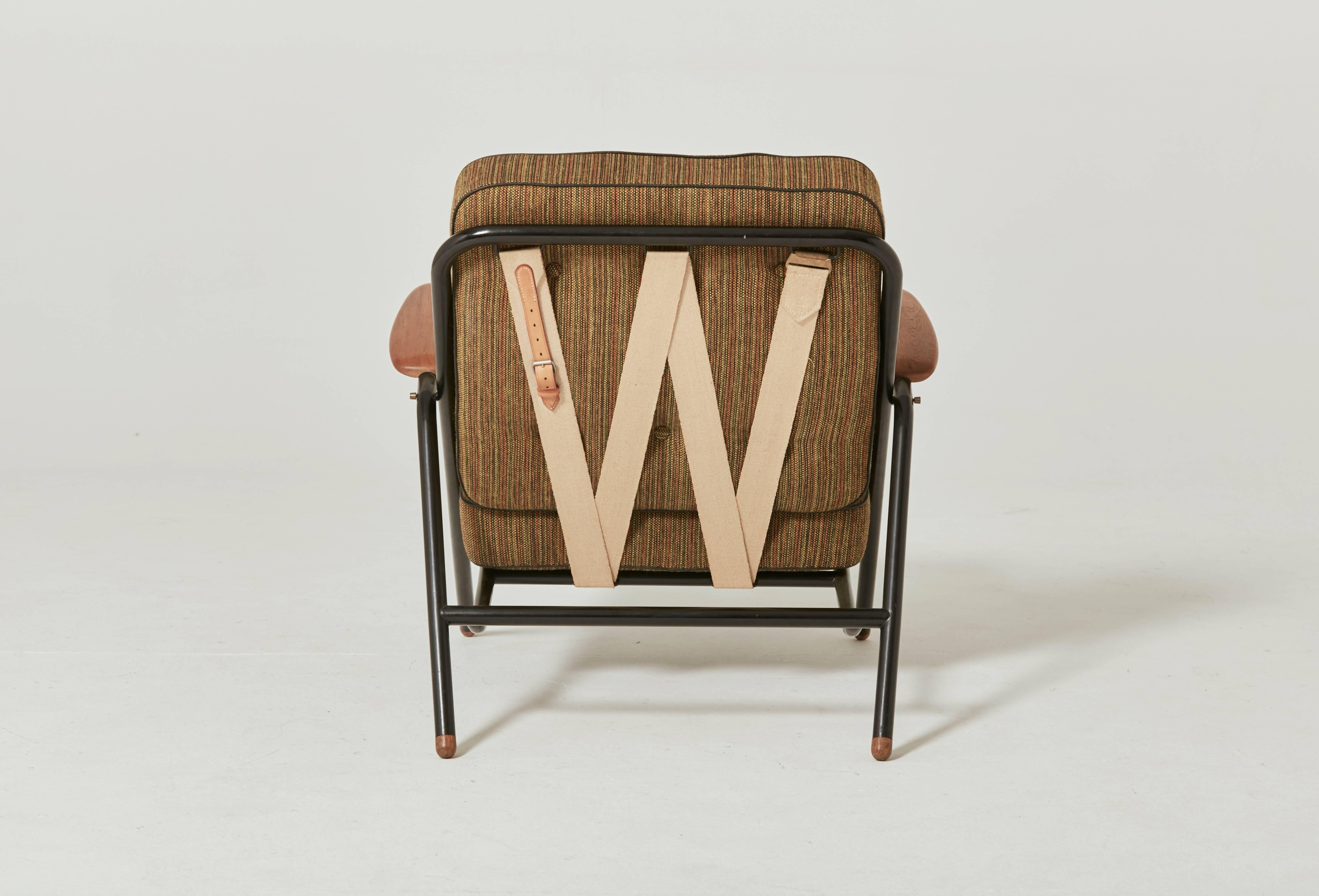 Mid-Century Modern Rare Hans Wegner GE215 Sawbuck Chair, Denmark, 1950s