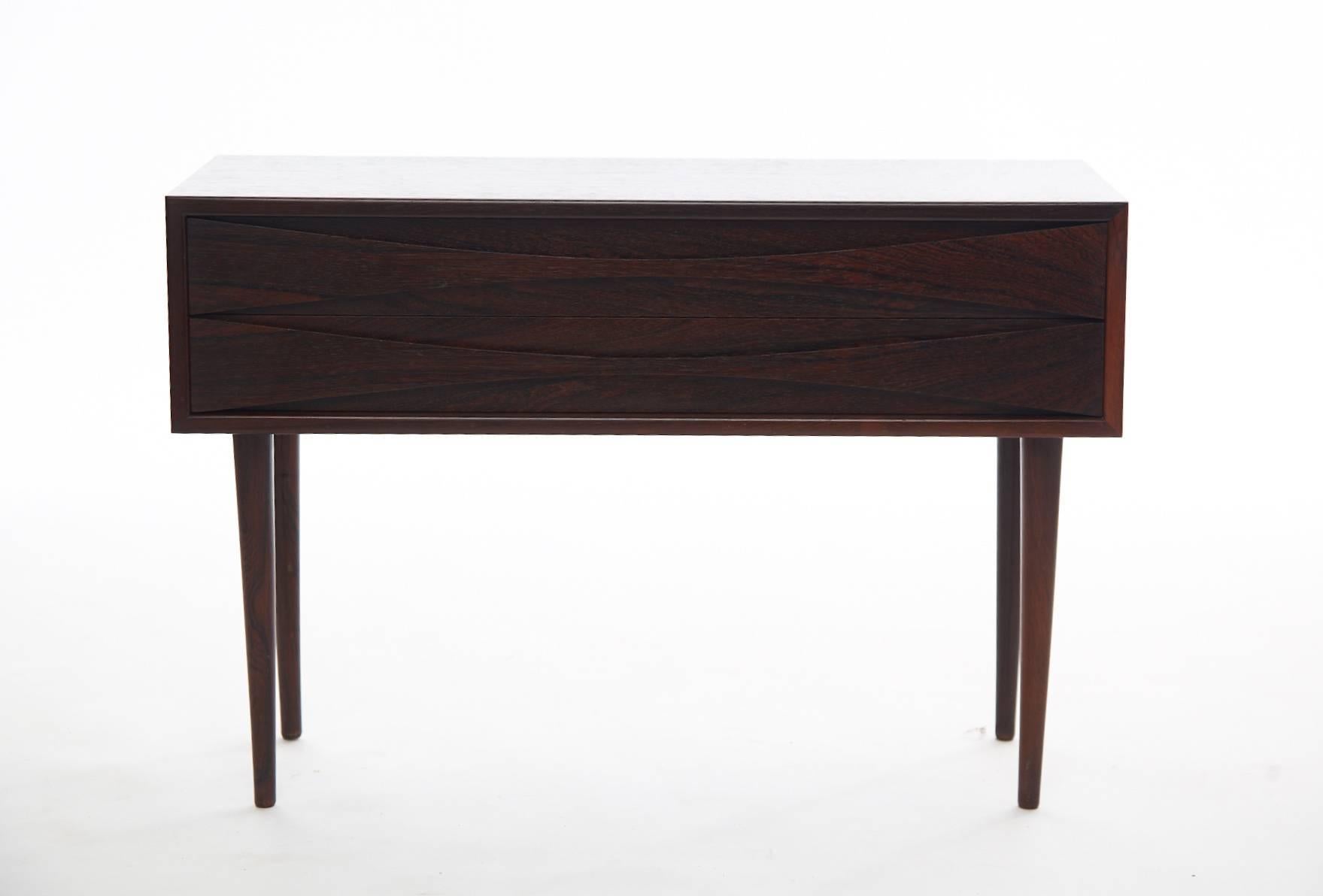 Danish Pair of Rosewood Arne Vodder Bedside Tables or Nightstands, NC Møbler, Denmark