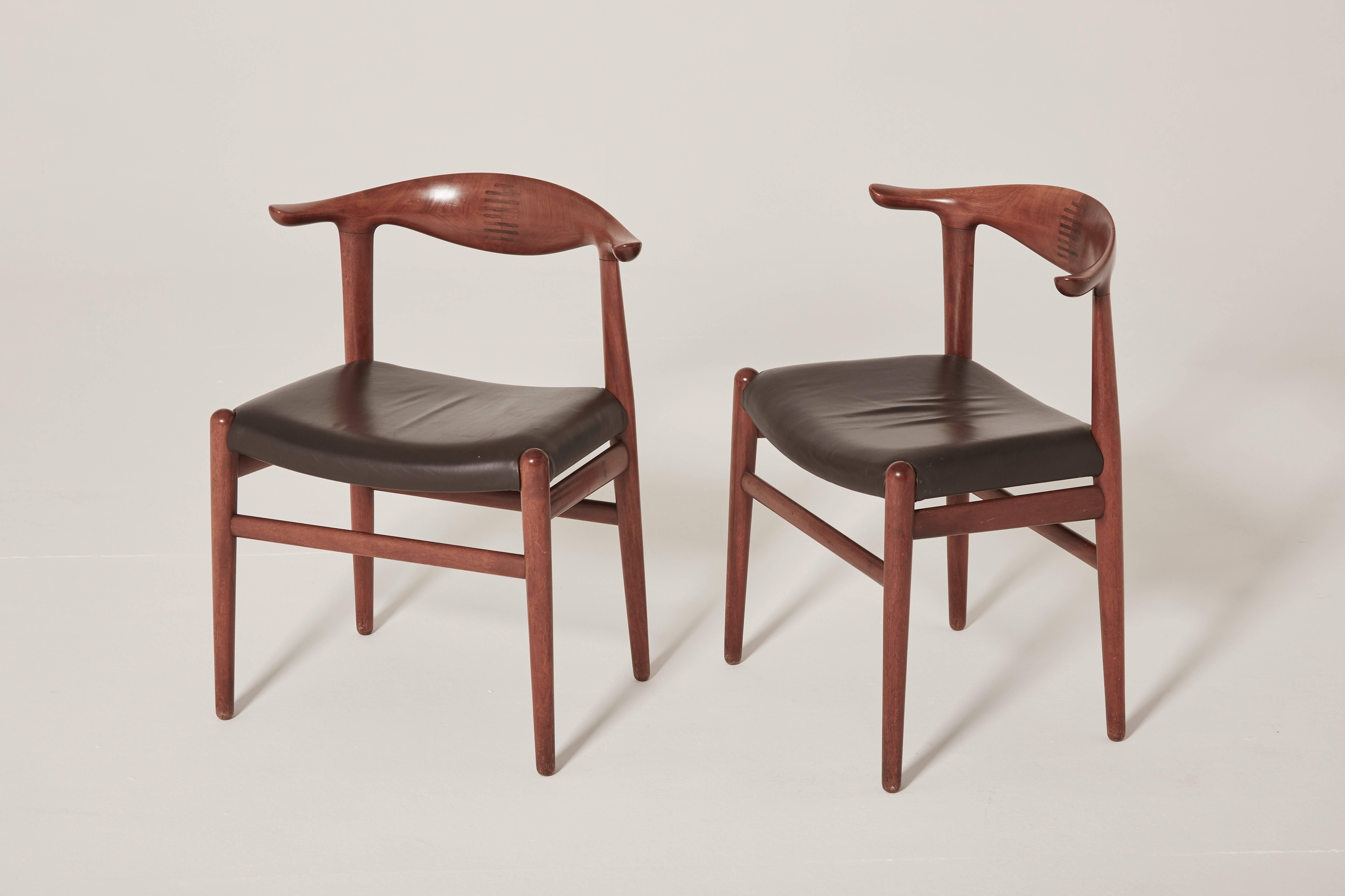 Hans Wegner Cow Horn Chairs, model JH 505, Johannes Hansen, Denmark, 1950s/60s 1