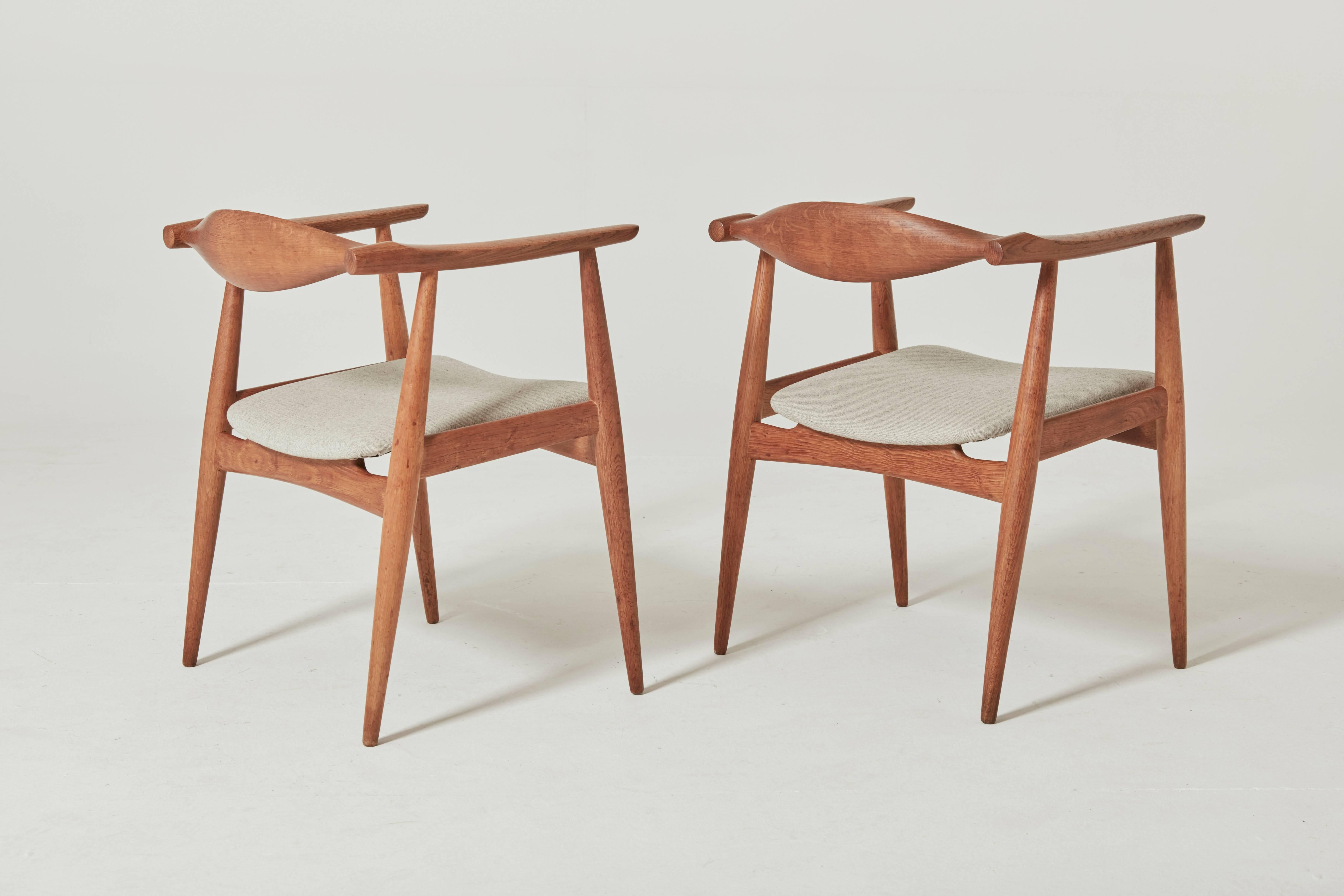 Danish Hans Wegner CH-35 Chairs, Carl Hansen & Son, Denmark, 1960s