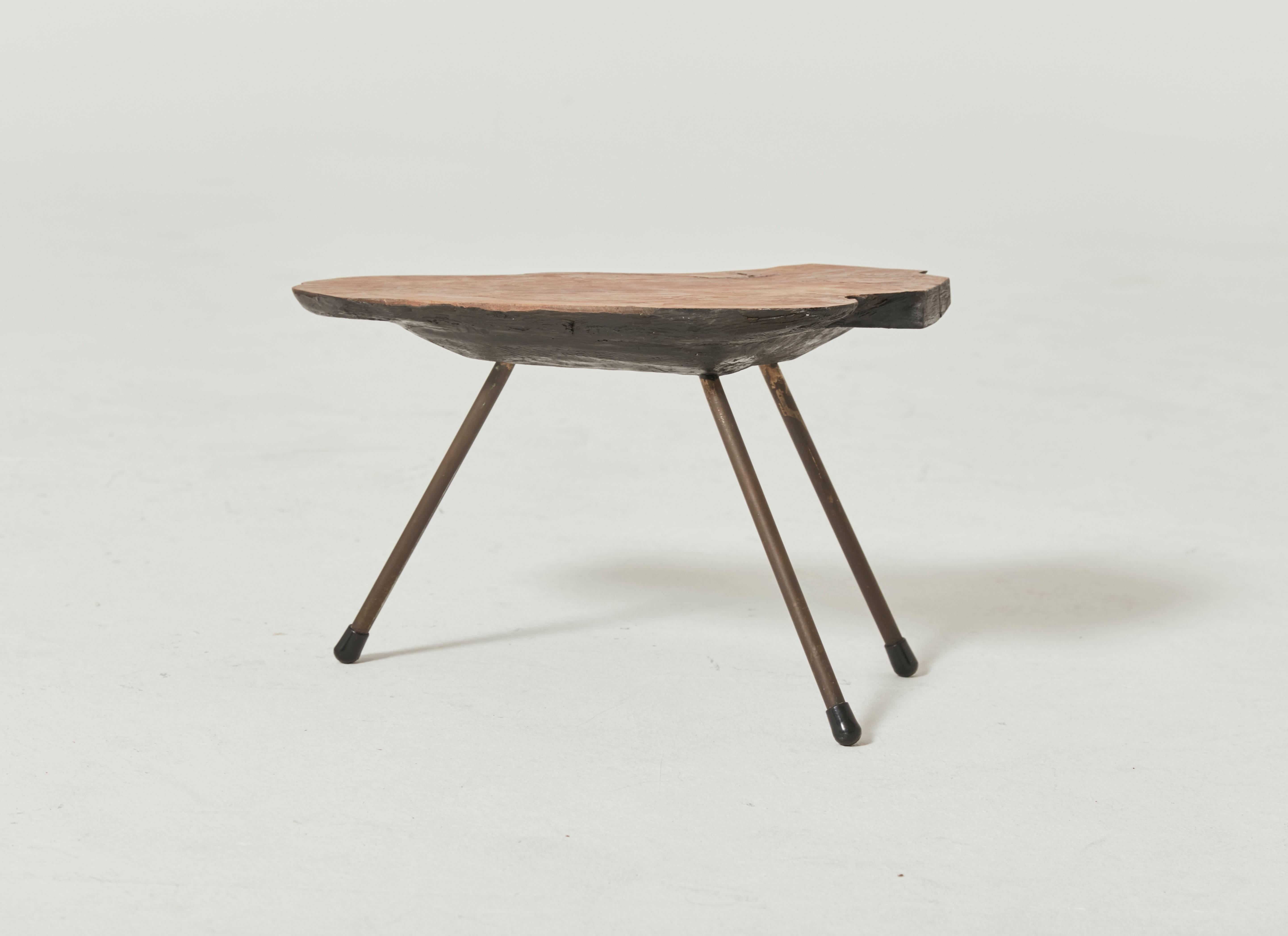 Austrian Small Midcentury Tree Trunk Table Attributed to Carl Aubock, Austria, 1950s